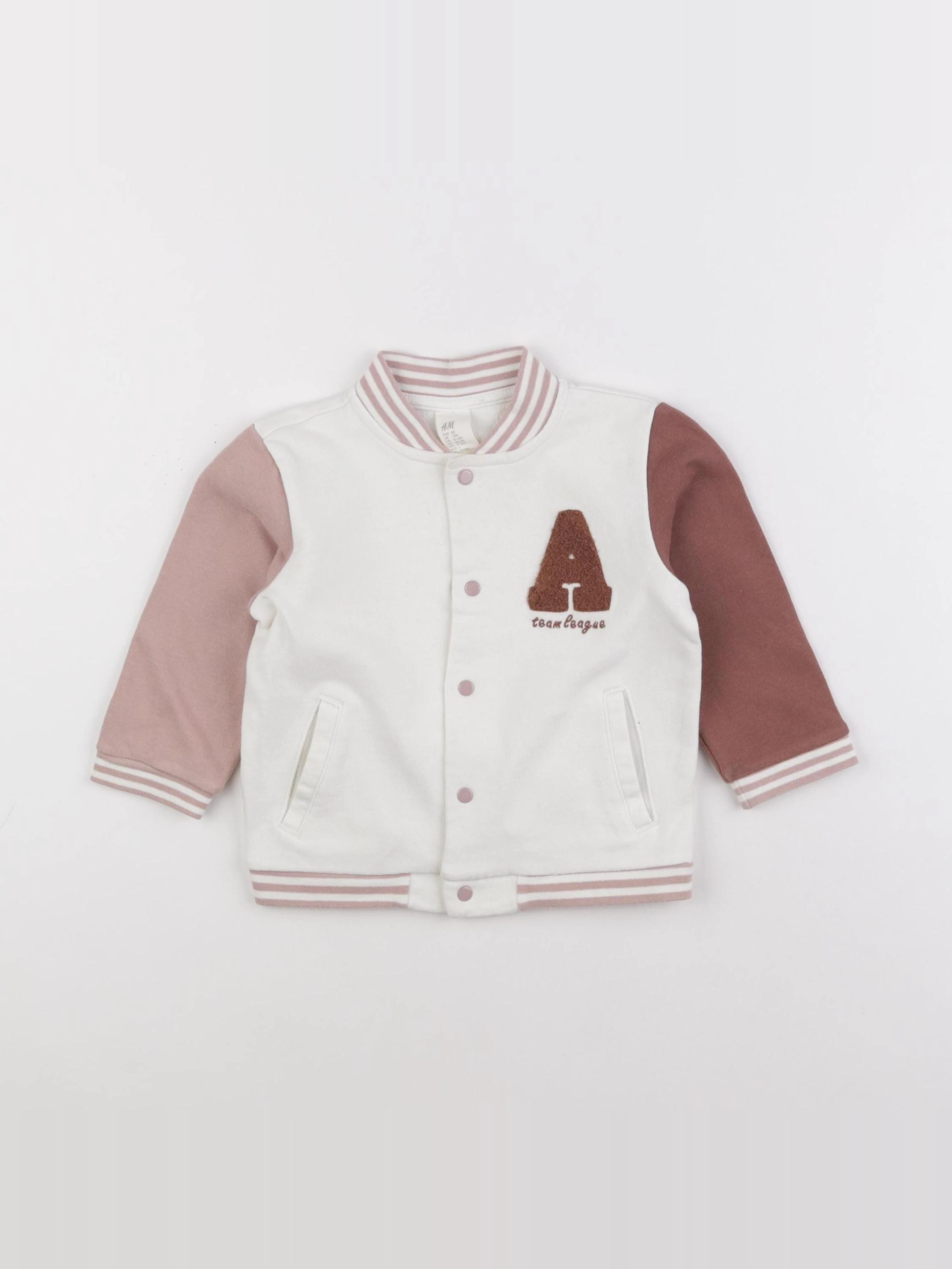 H&M - sweat beige - 9/12 mois
