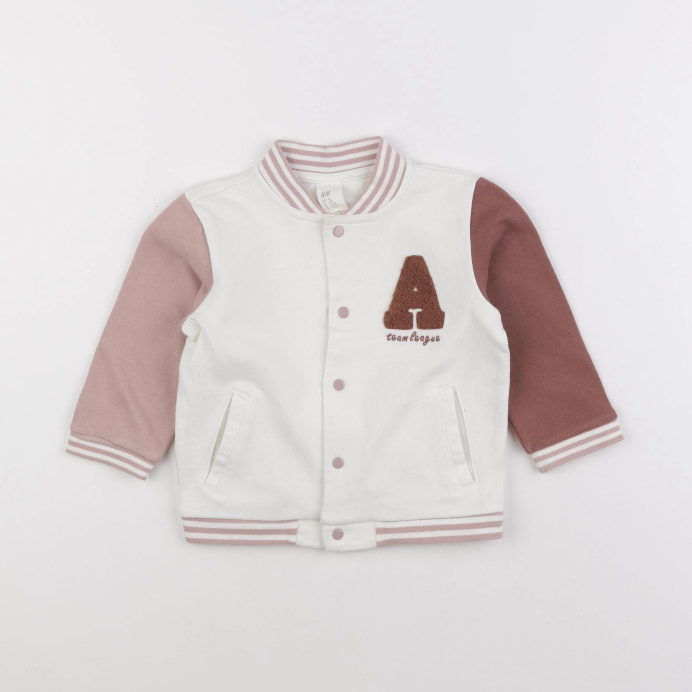 H&M - sweat beige - 9/12 mois