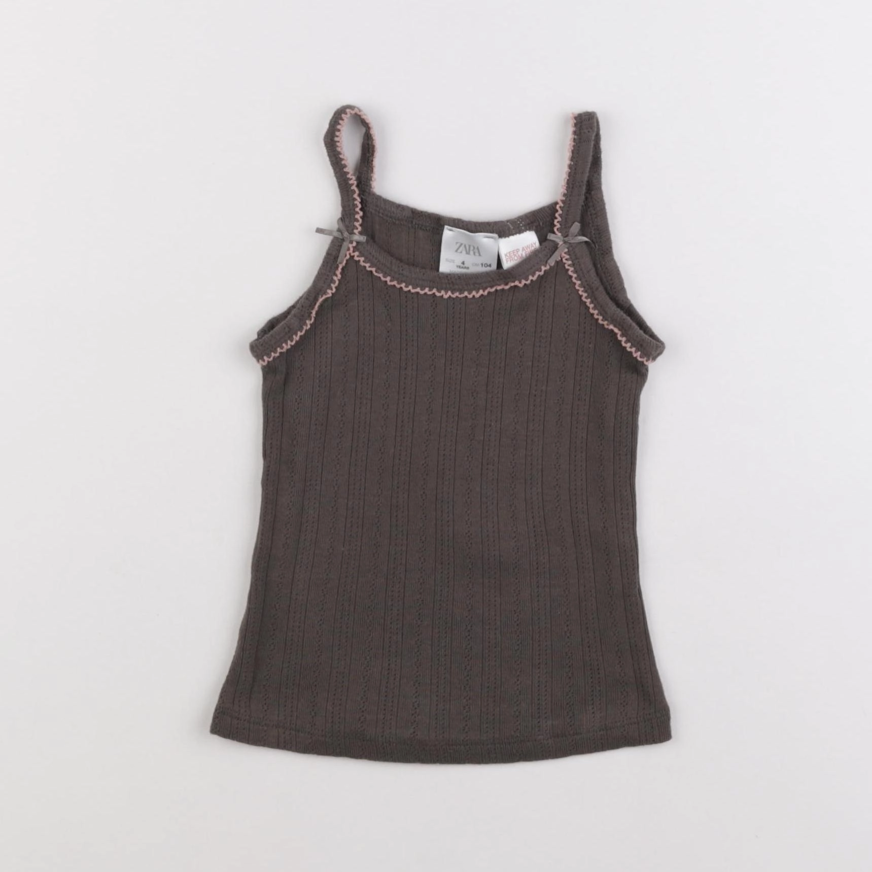 Zara - maillot de corps gris - 4 ans