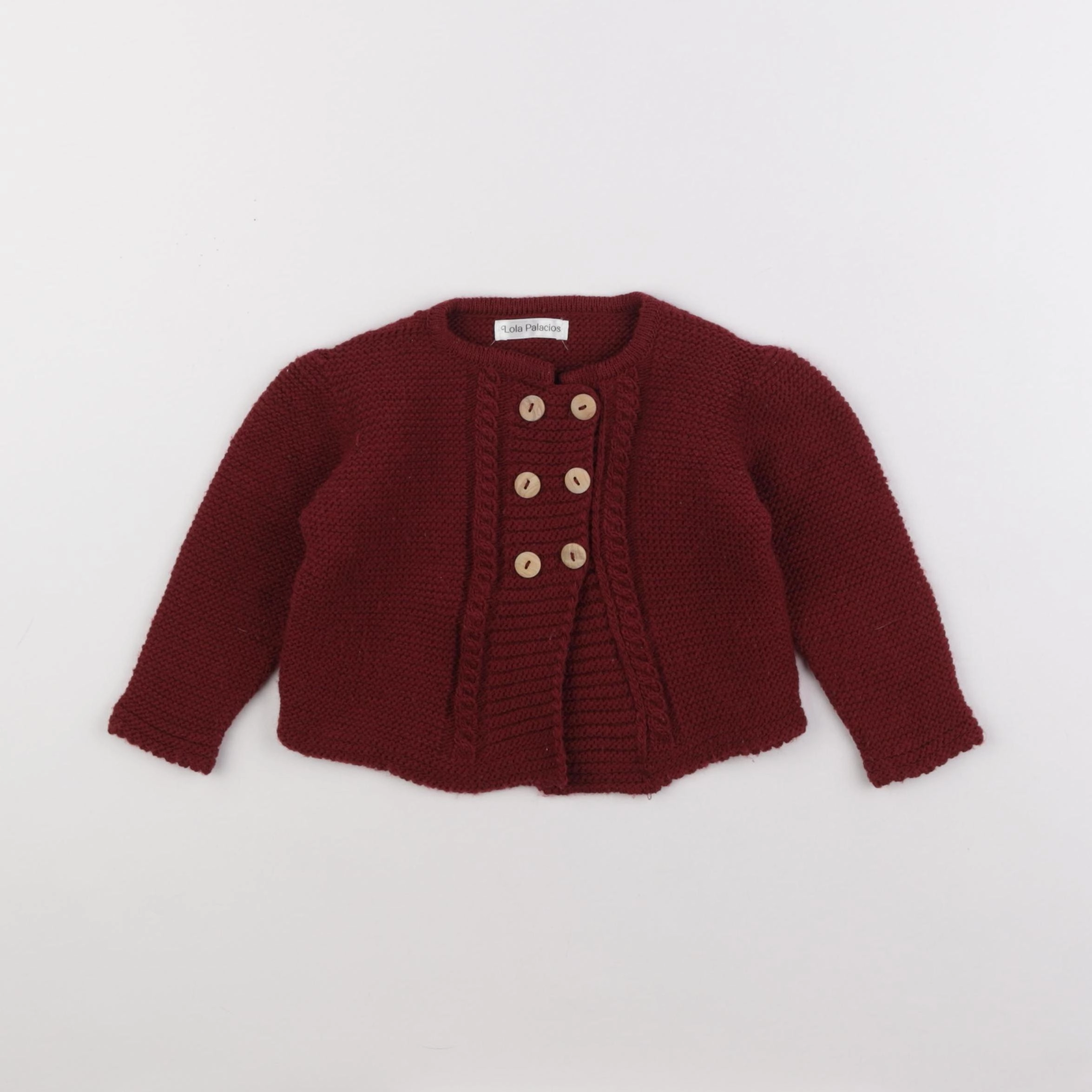 Lola Palacios - gilet rouge - 18 mois