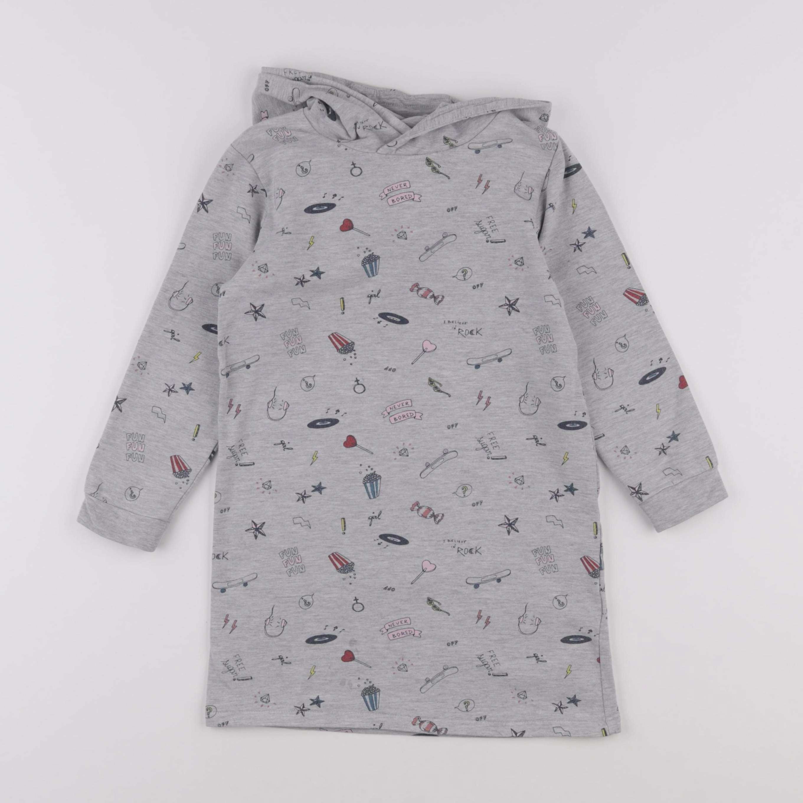 Vertbaudet - robe gris - 6 ans