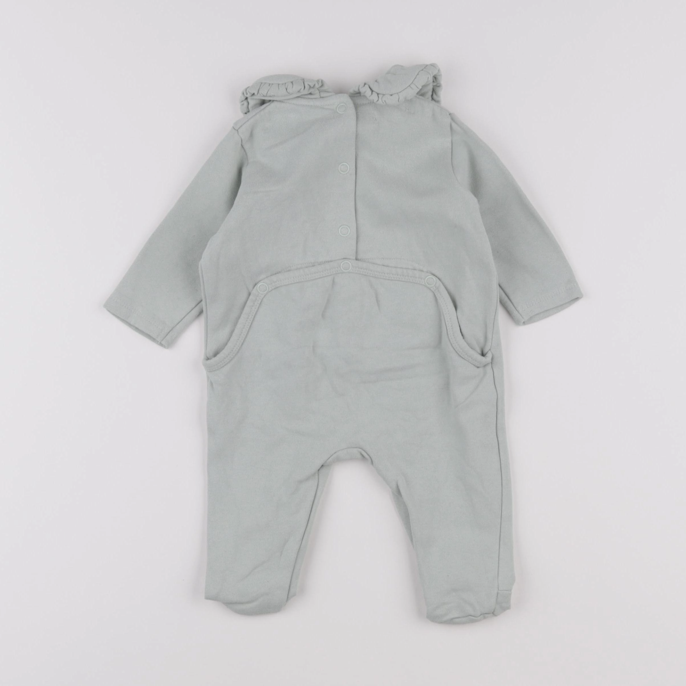 Vertbaudet - pyjama velours vert - 6 mois
