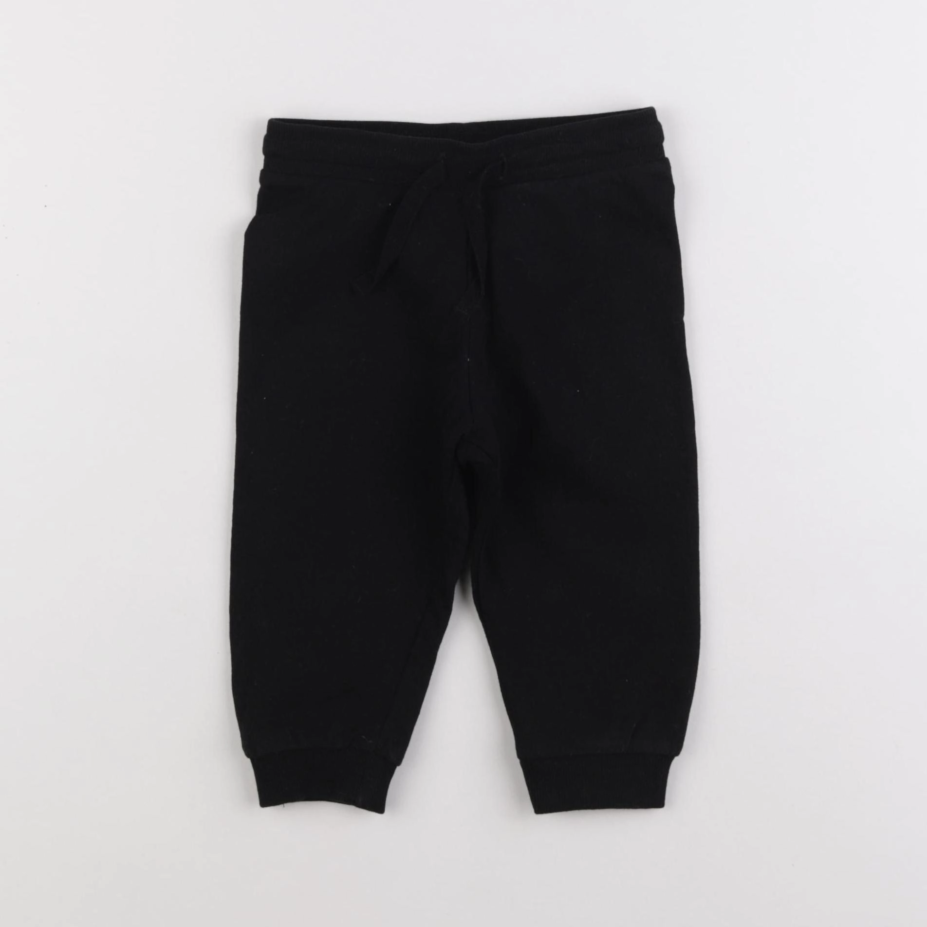 H&M - jogging noir - 9/12 mois