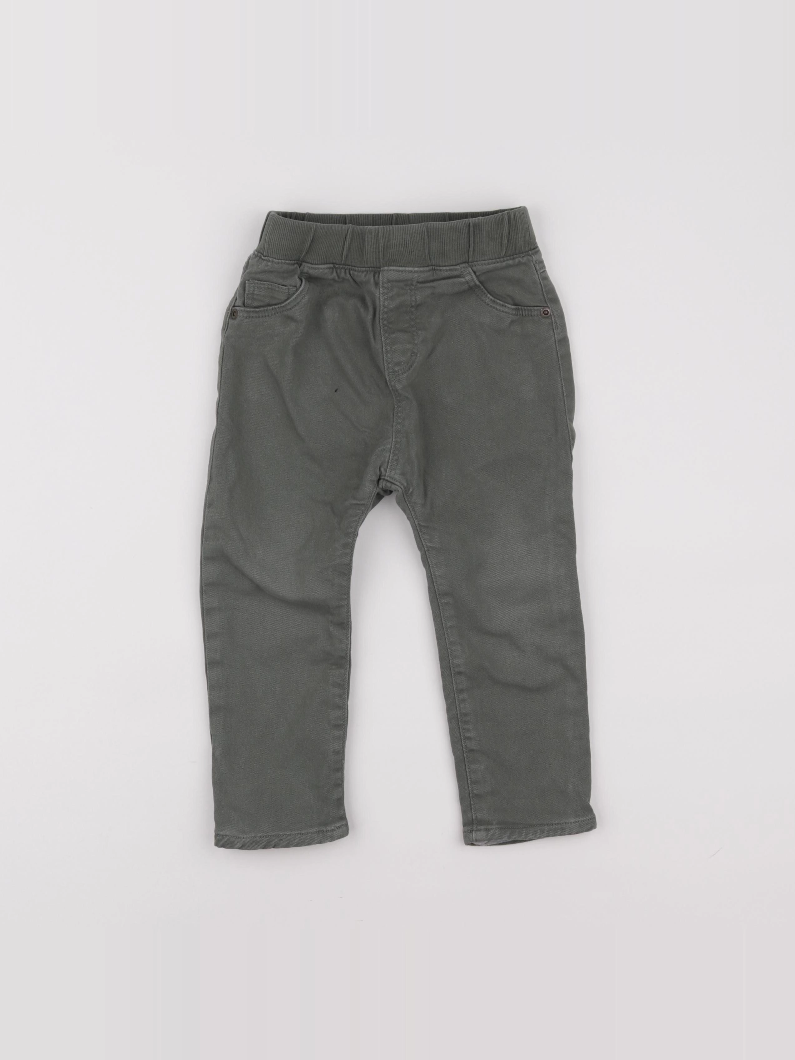 H&M - pantalon vert - 18/24 mois
