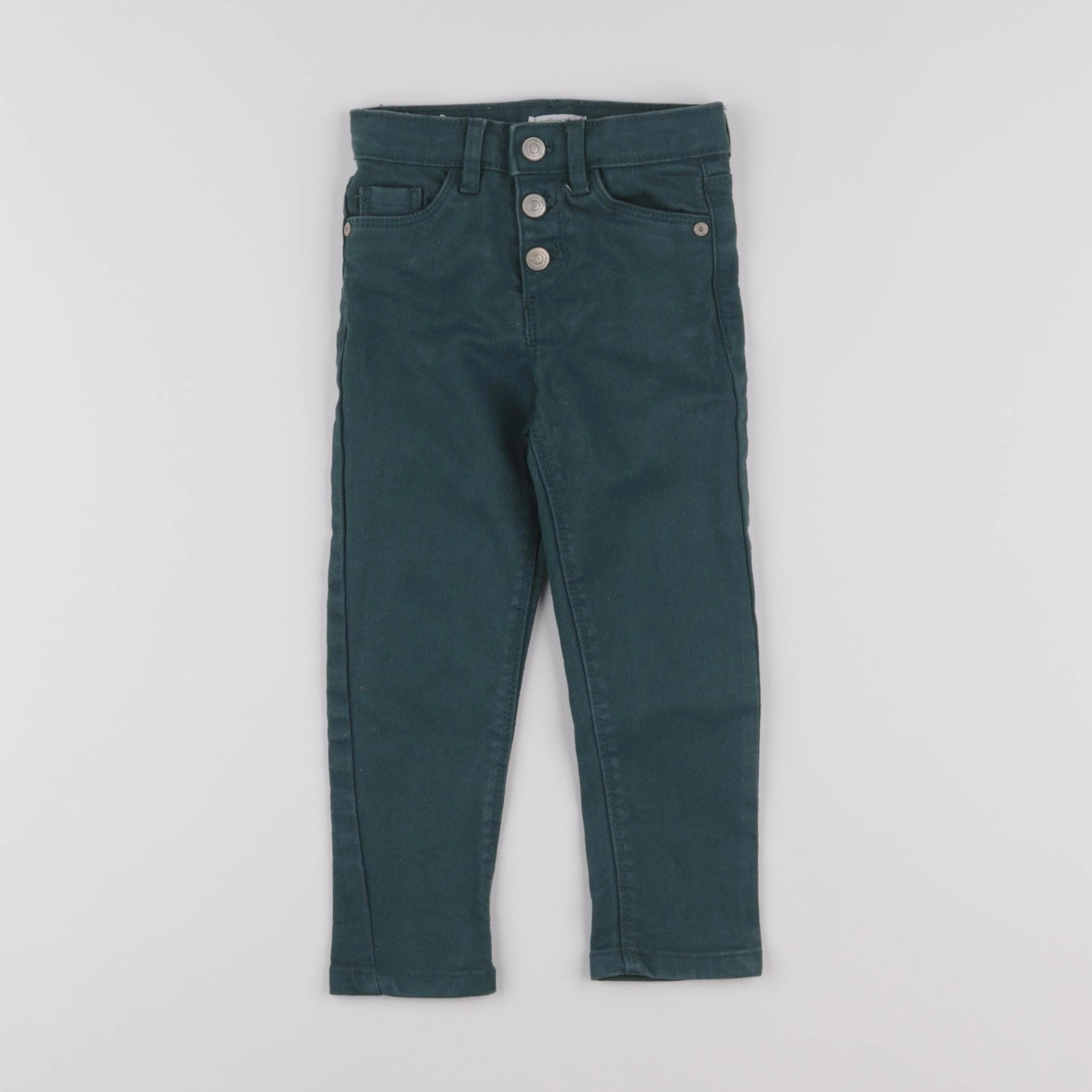 Vertbaudet - jean vert - 3 ans
