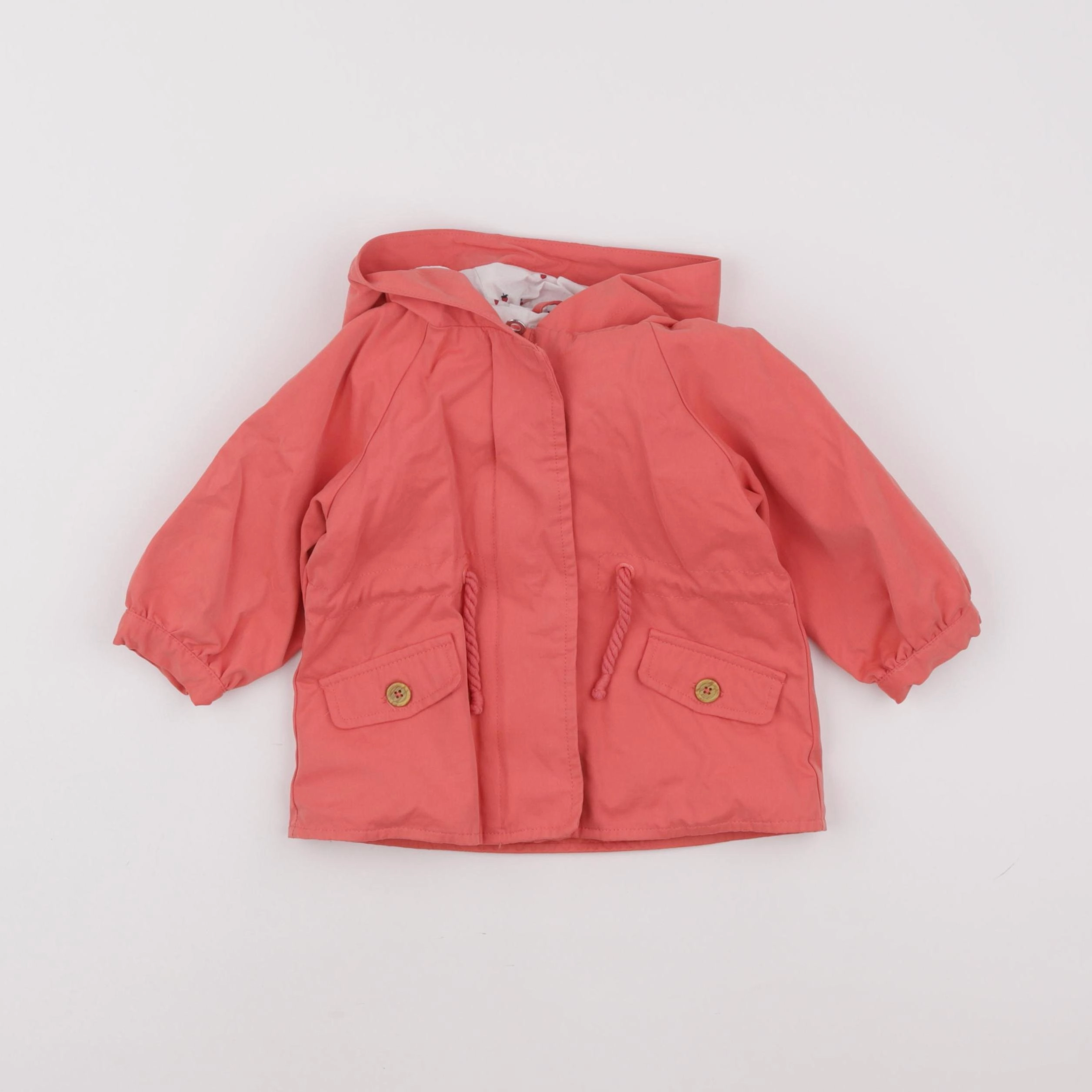 Vertbaudet - imperméable rose - 12 mois
