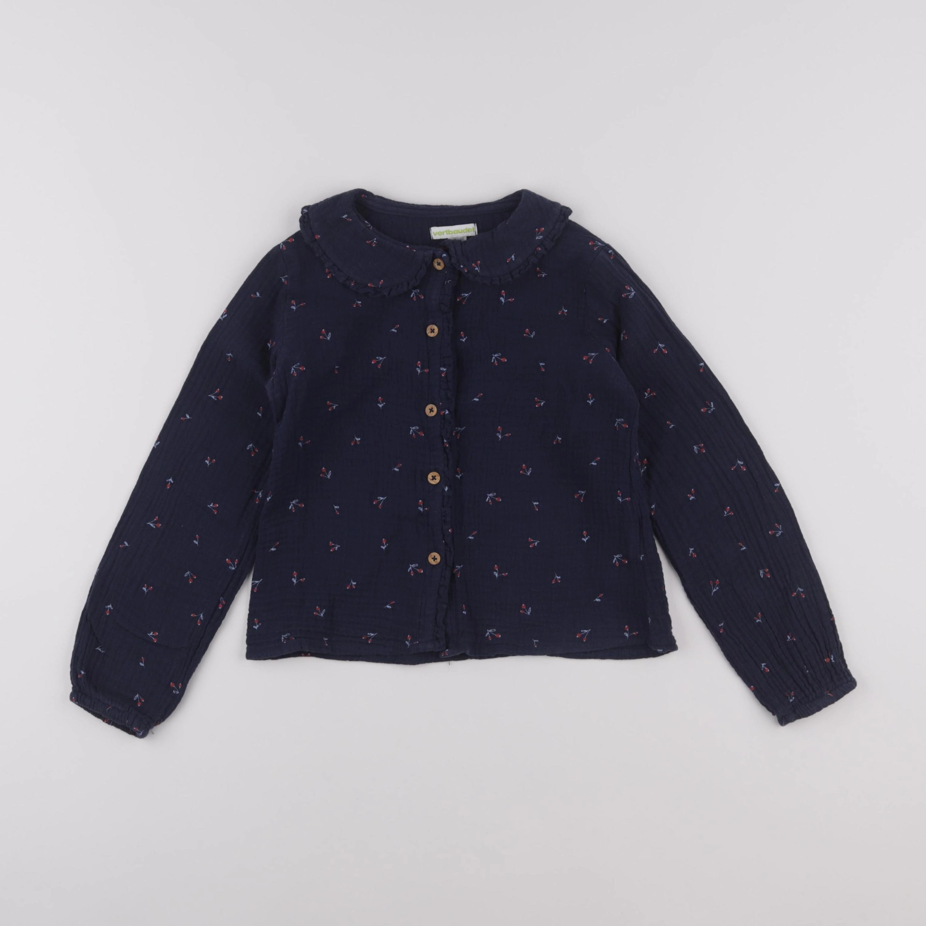 Vertbaudet - blouse bleu - 6 ans