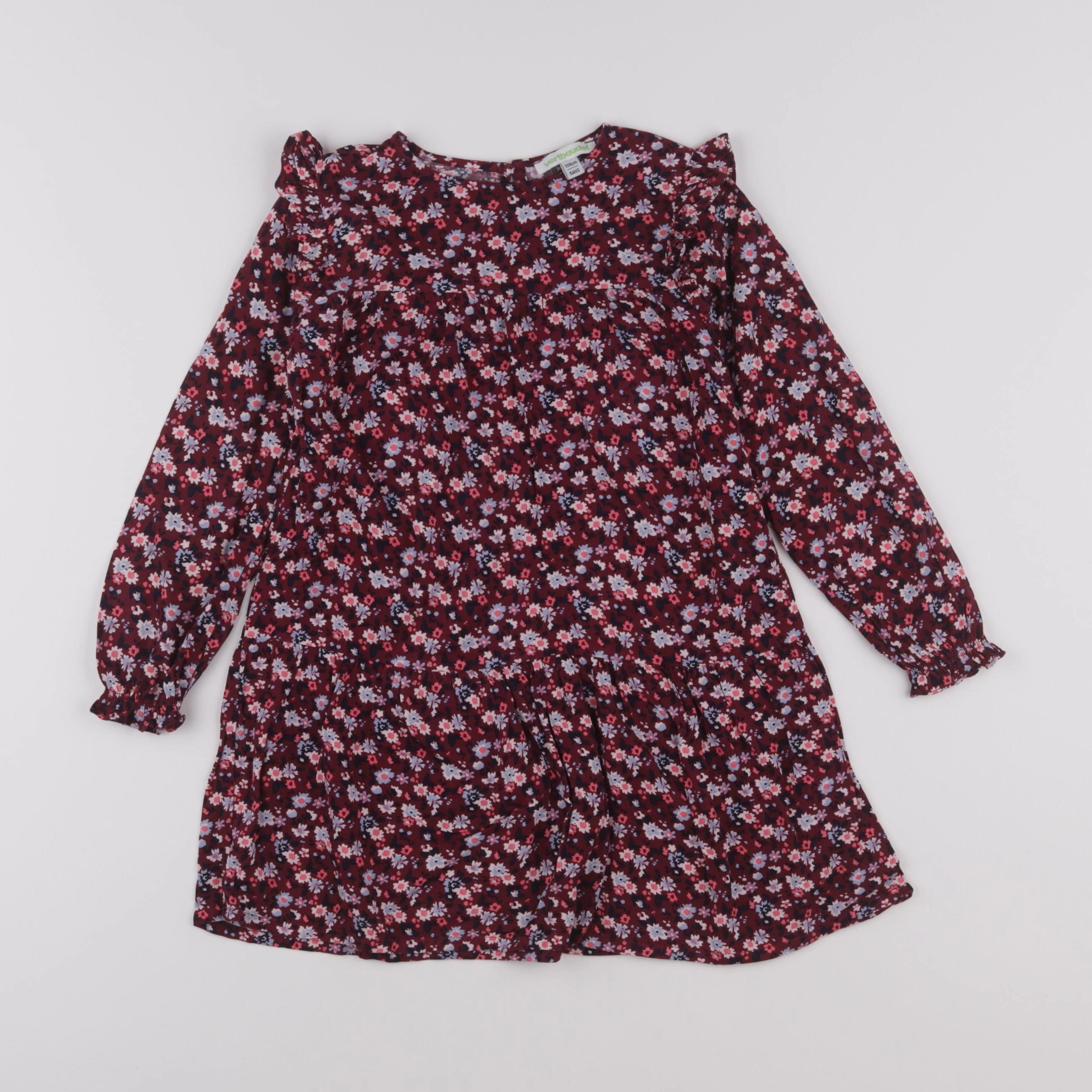 Vertbaudet - robe rouge - 5 ans