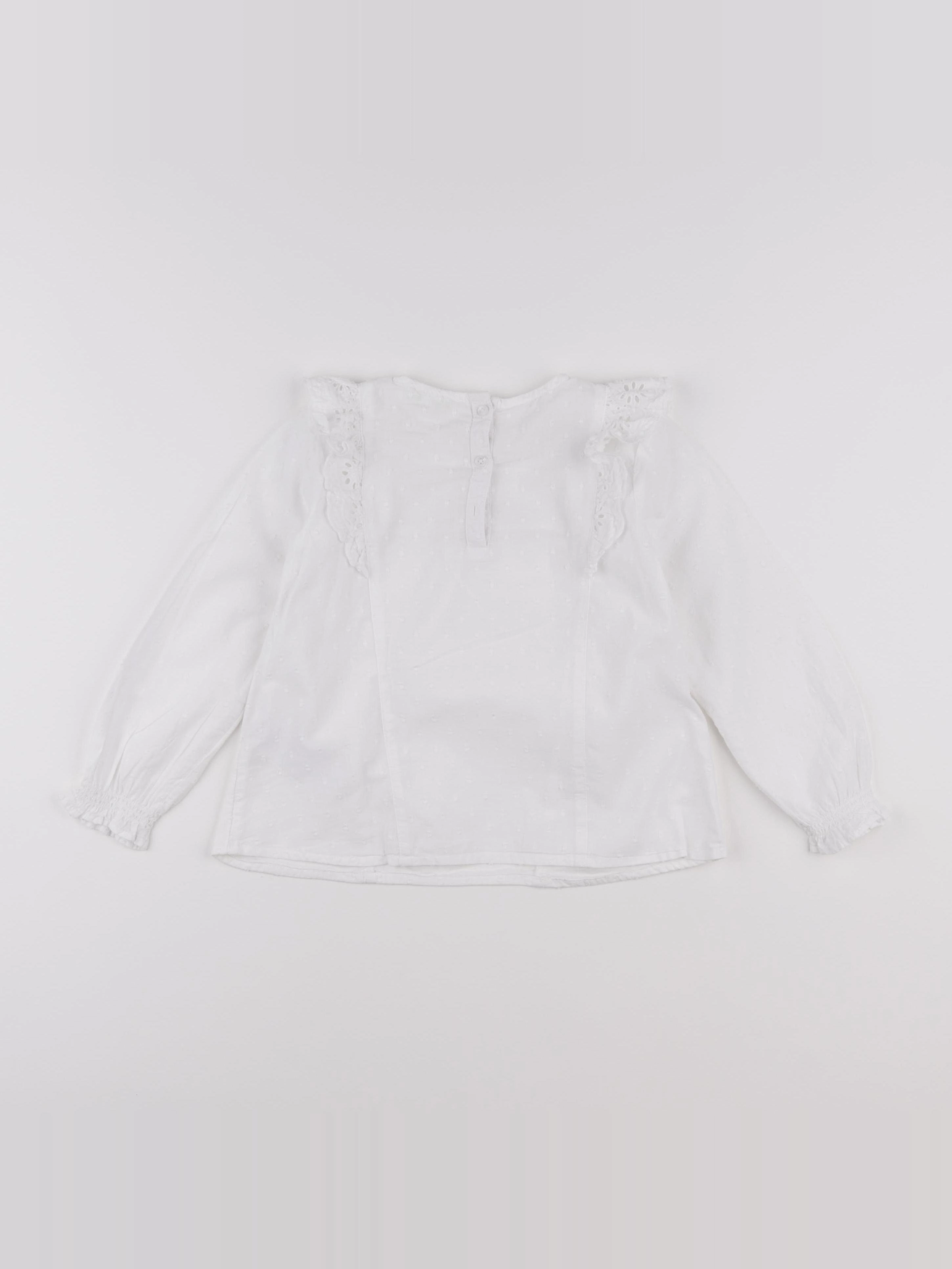 Vertbaudet - blouse blanc - 5 ans