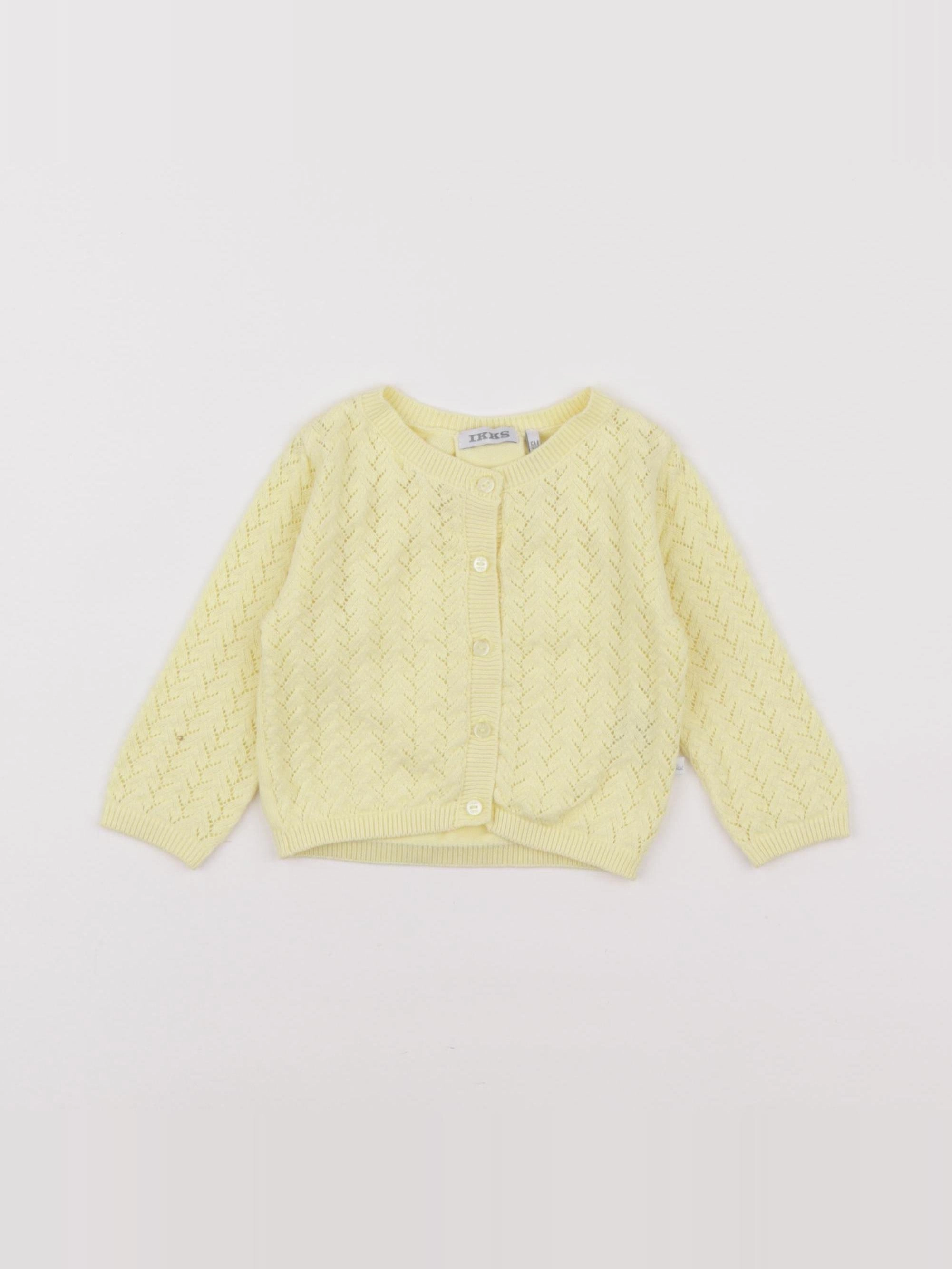 IKKS - gilet jaune - 6 mois