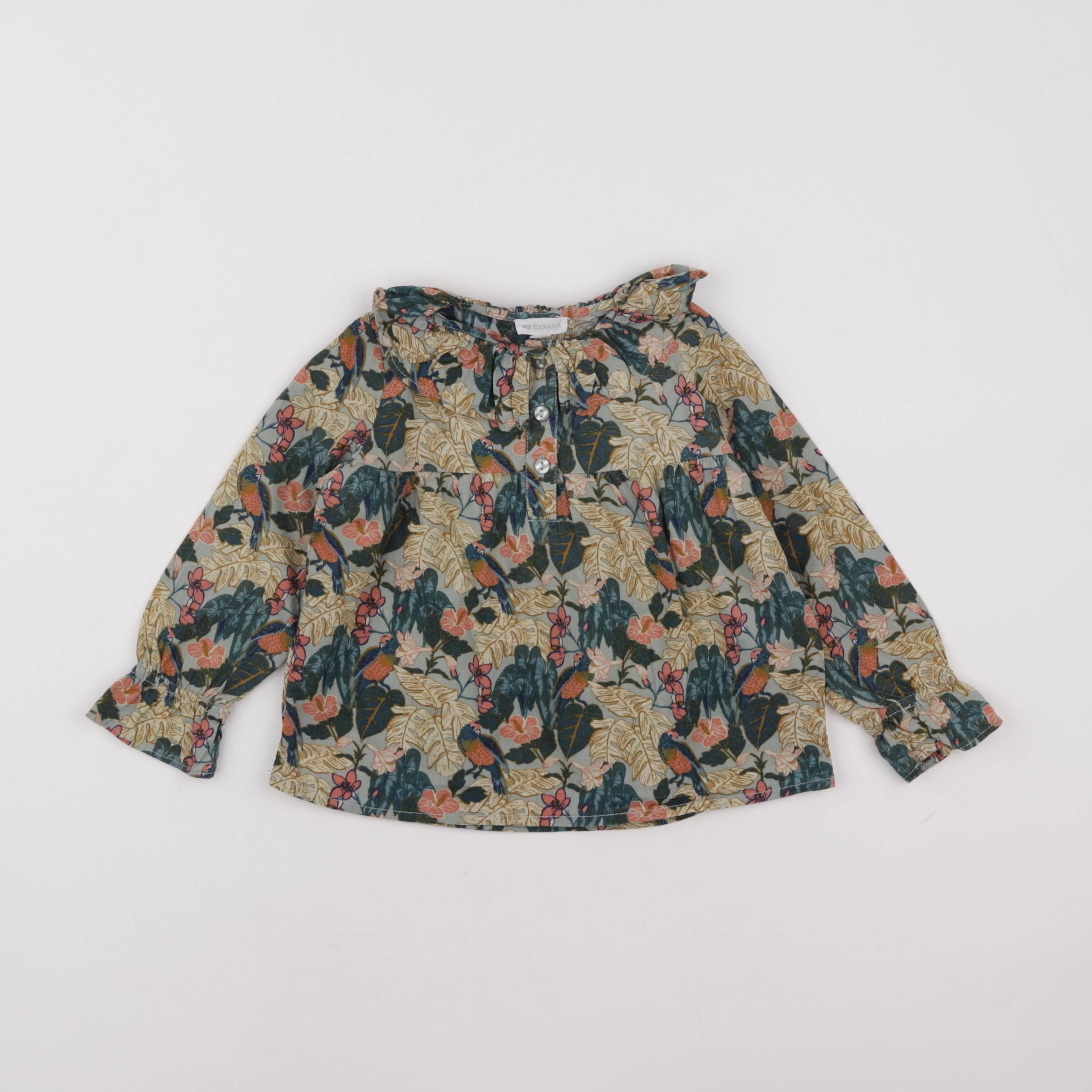 Vertbaudet - blouse bleu - 3 ans