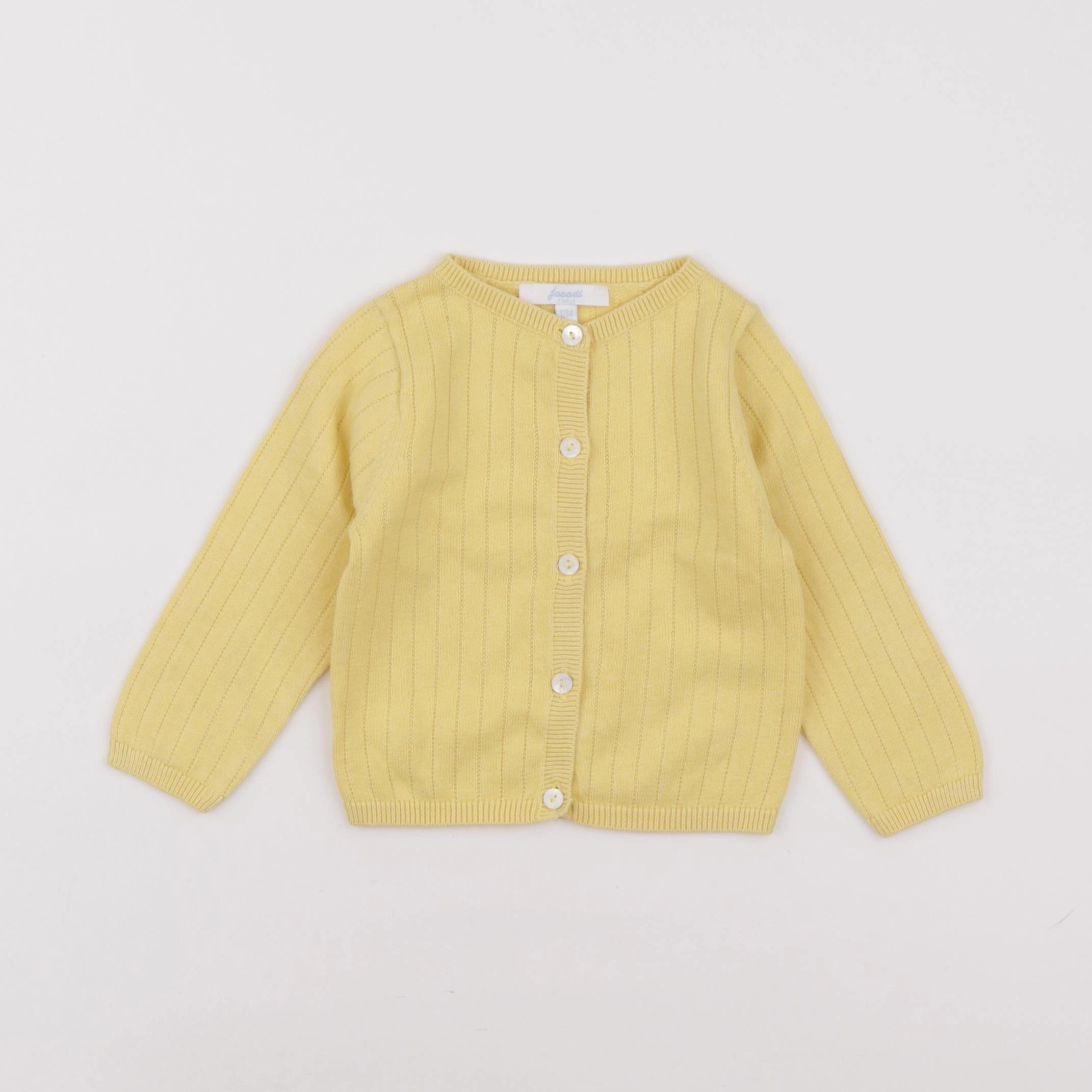 Jacadi - gilet jaune - 12 mois