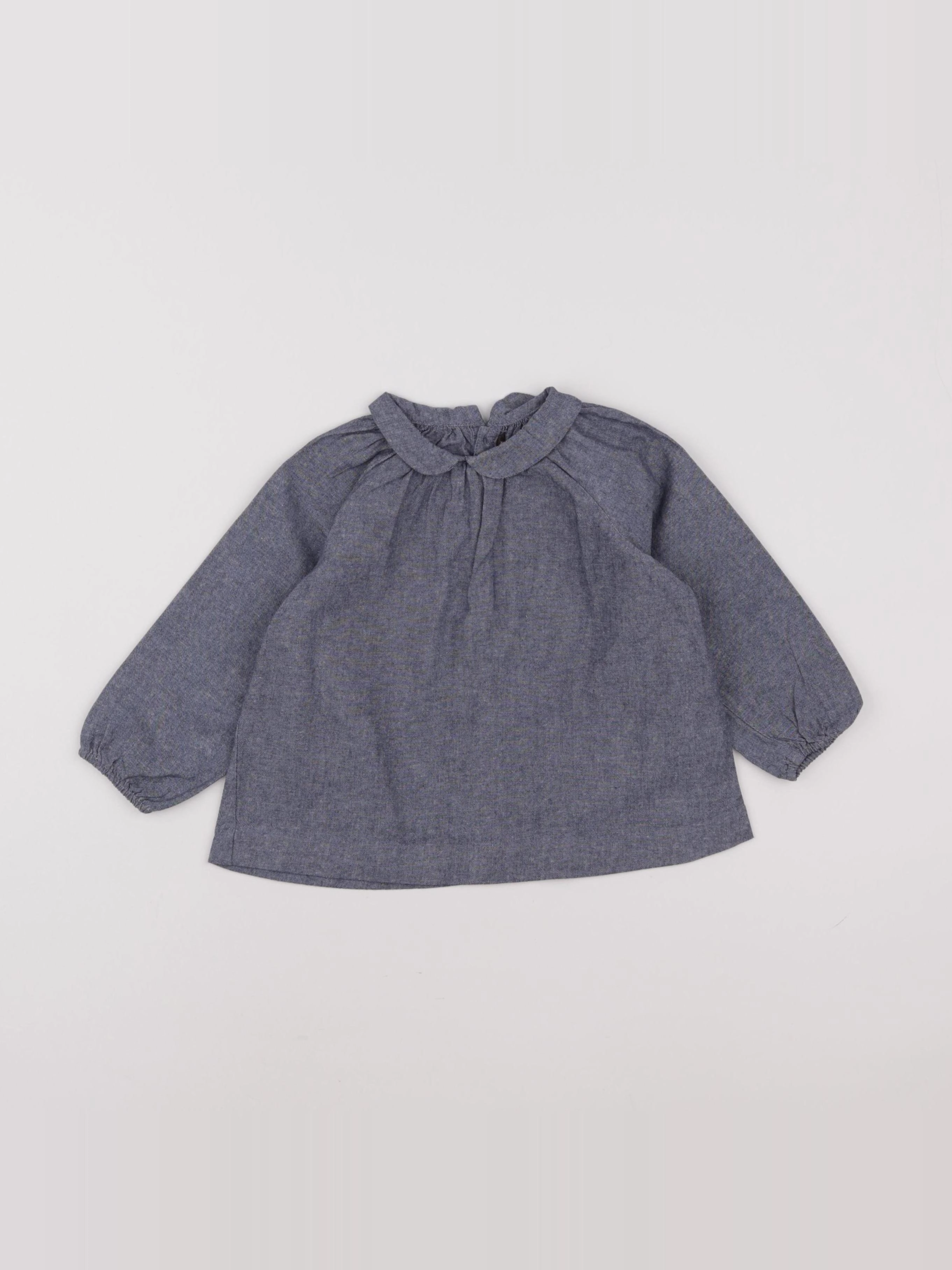 Boutchou - blouse bleu - 18 mois