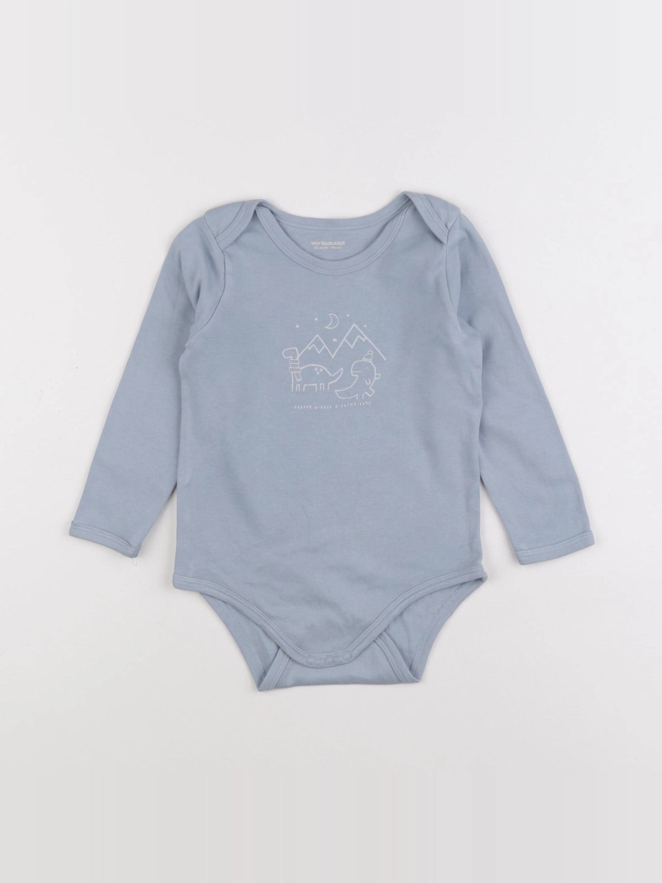 Vertbaudet - body bleu - 36 mois