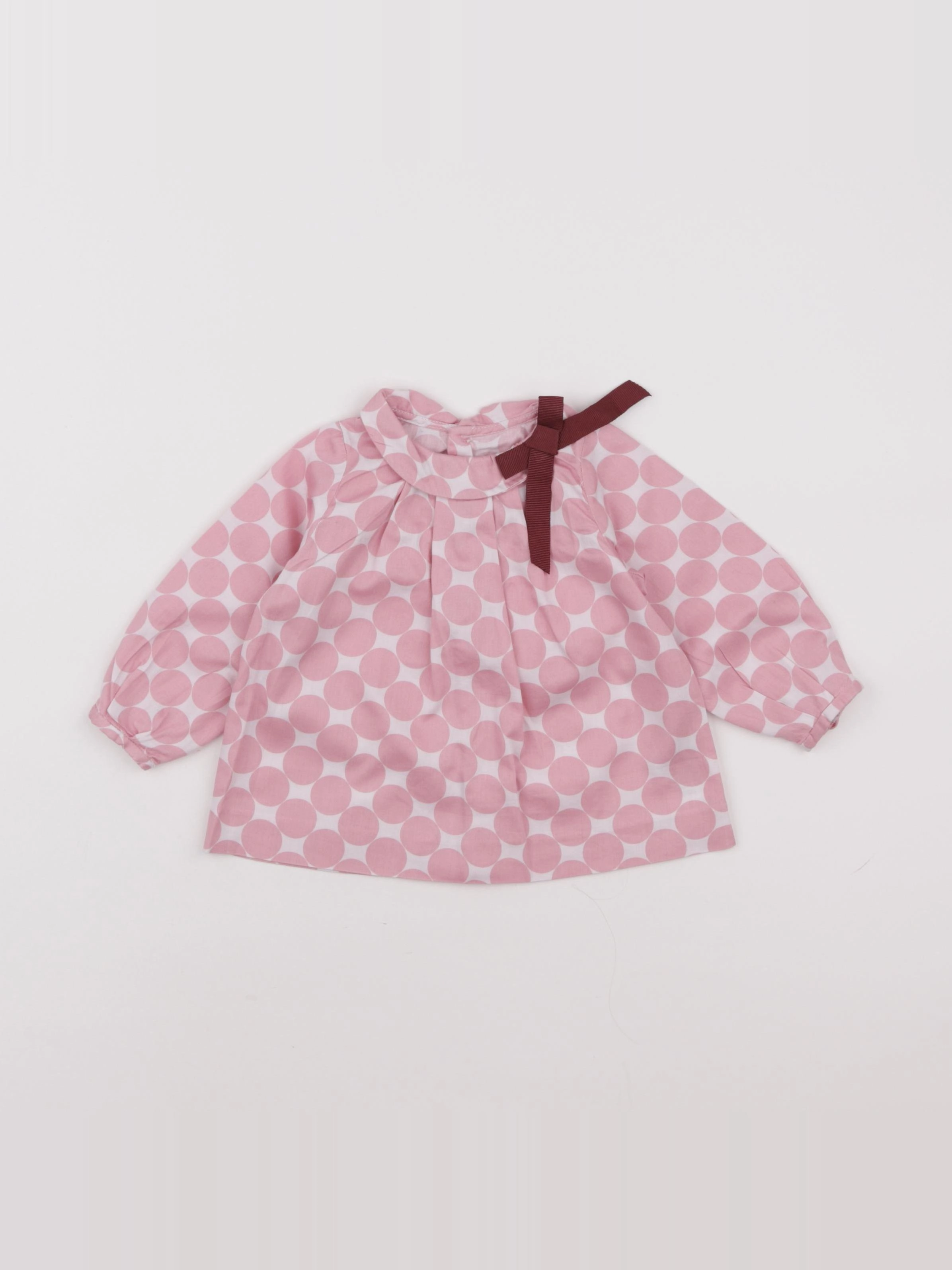Jacadi - blouse rose - 6 mois