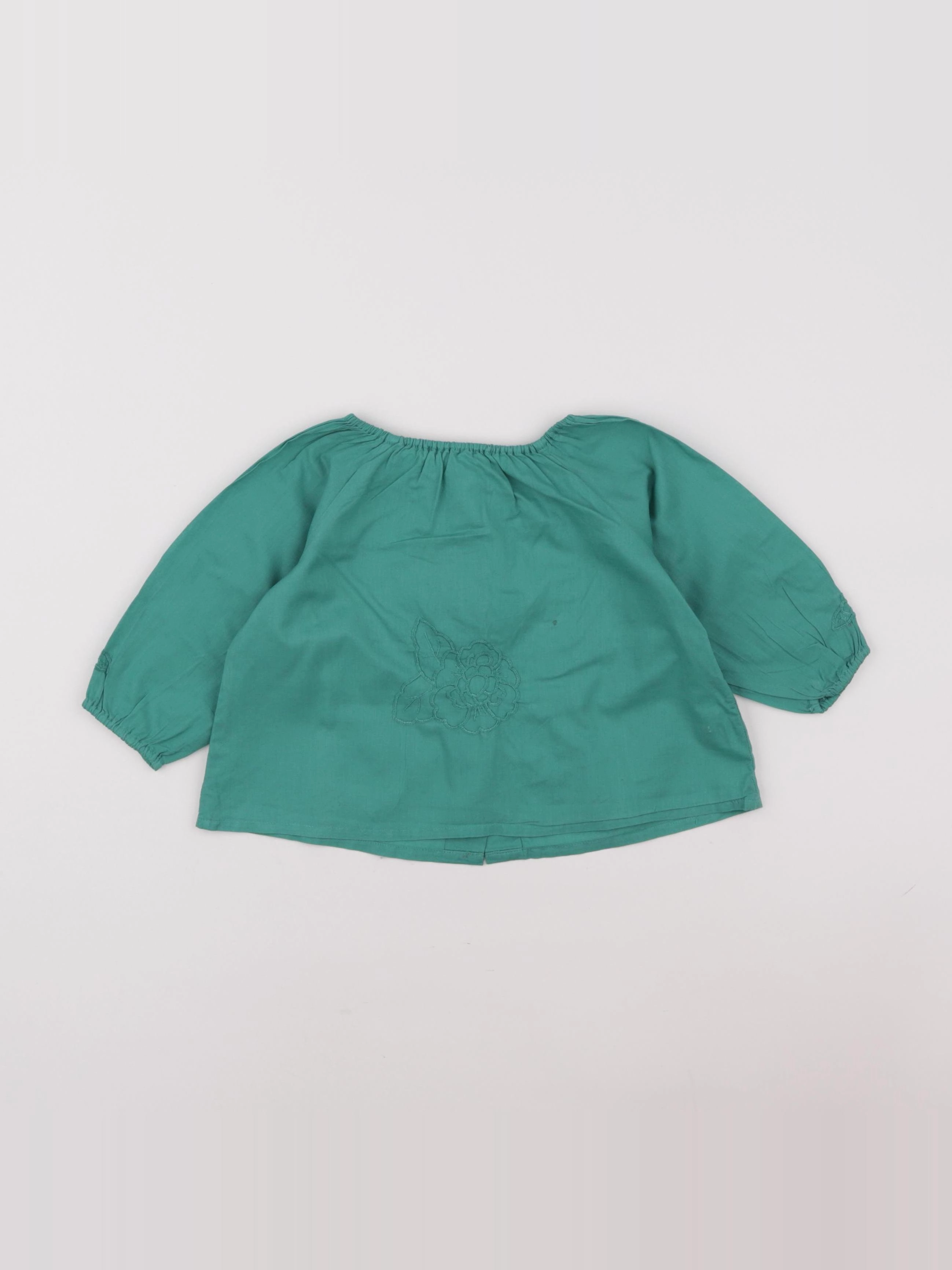 Bonton - blouse vert - 18 mois