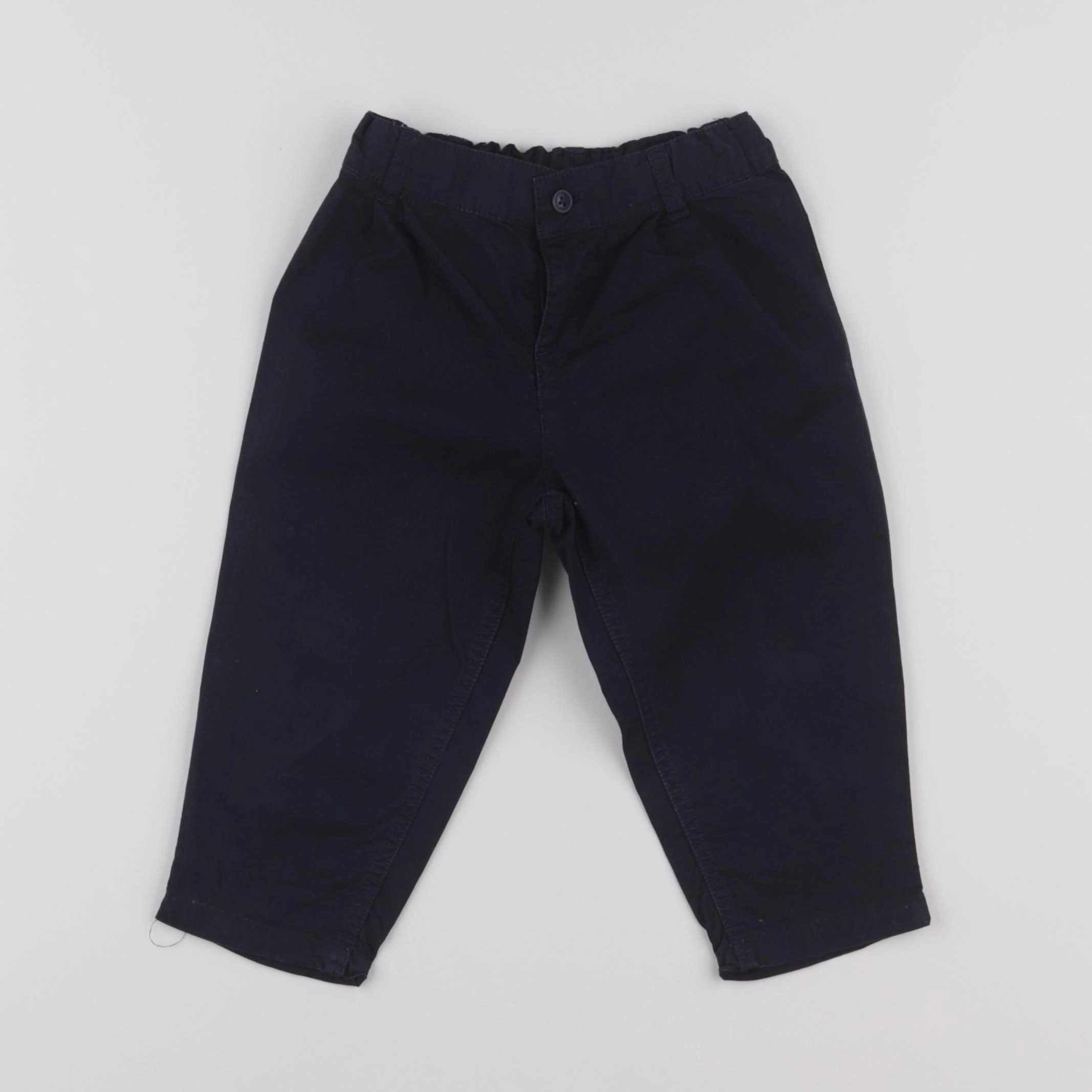 Petit Bateau - pantalon bleu - 18 mois