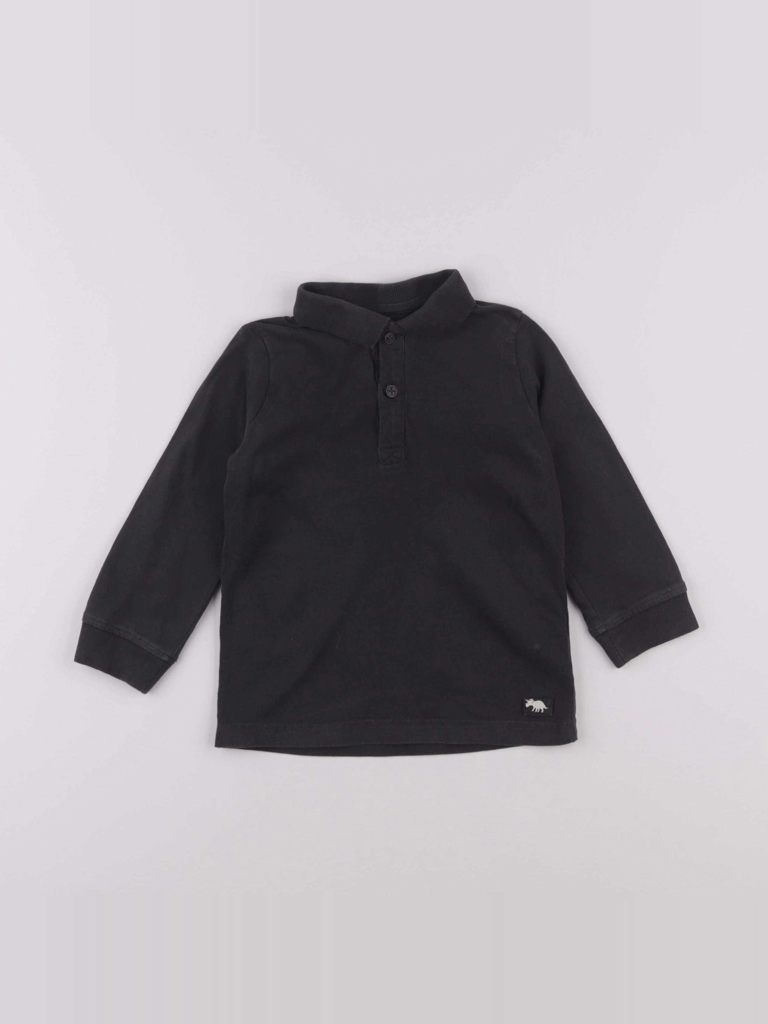 Vertbaudet - polo gris - 4 ans