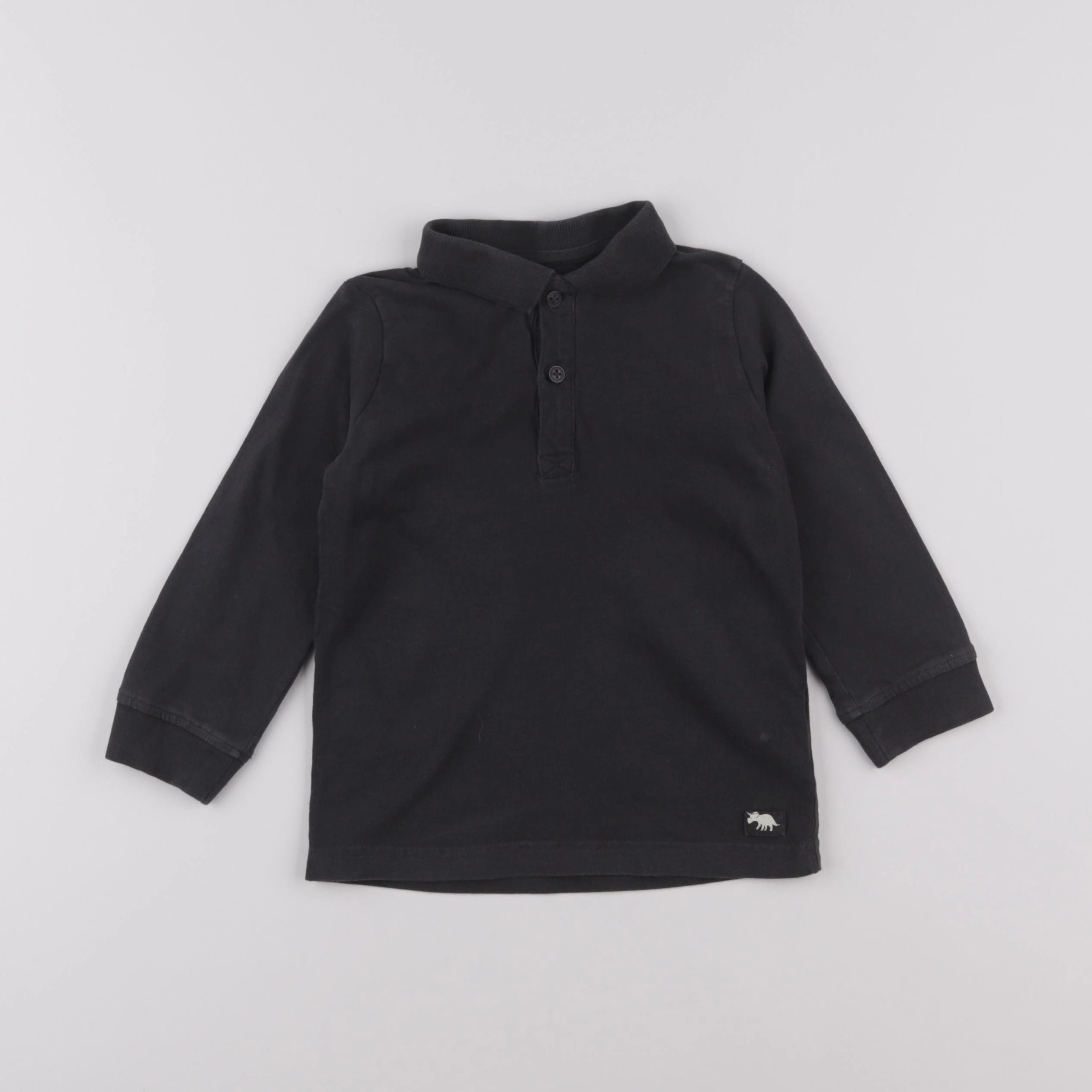 Vertbaudet - polo gris - 4 ans