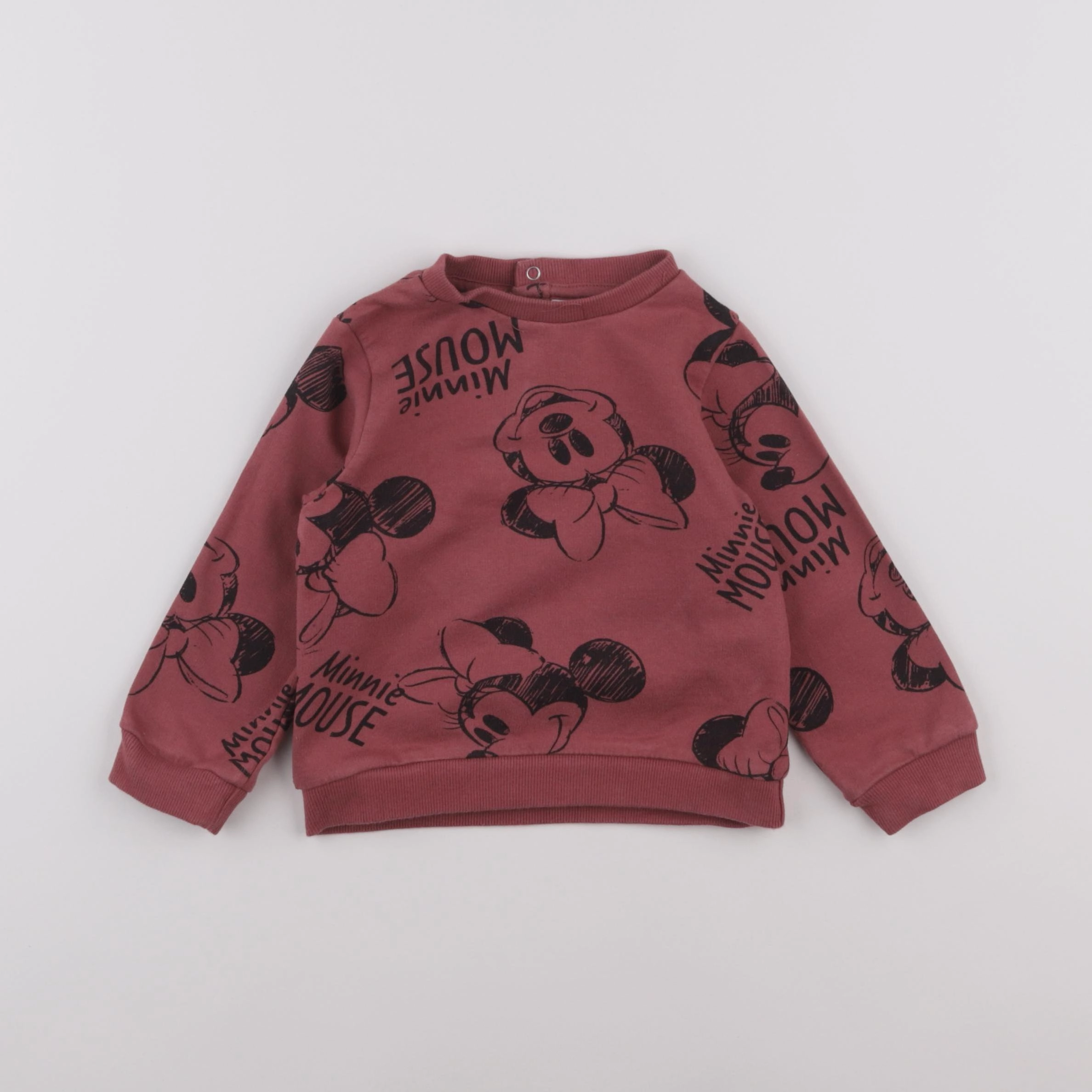 Vertbaudet - sweat rose - 24 mois