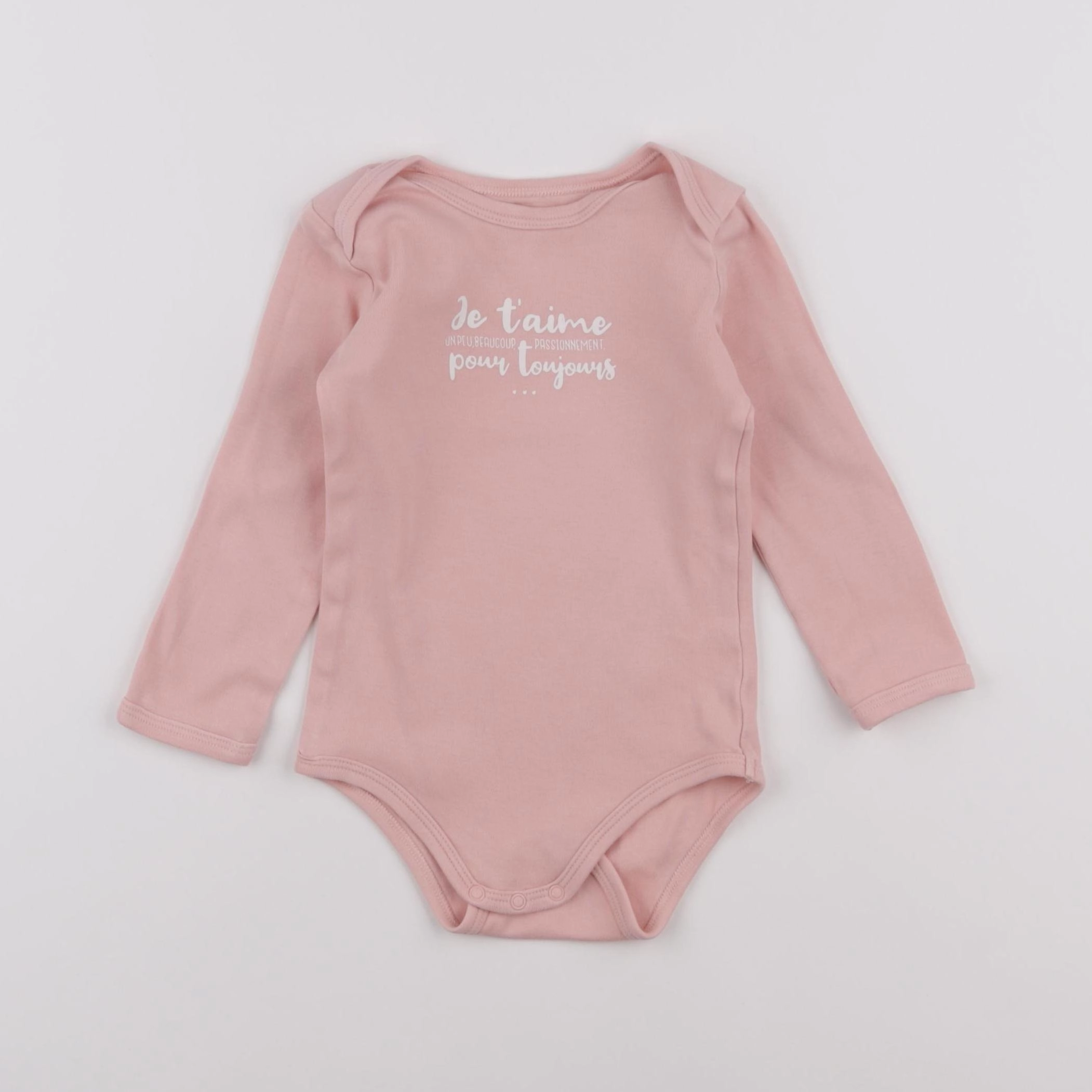 Vertbaudet - body rose - 18 mois