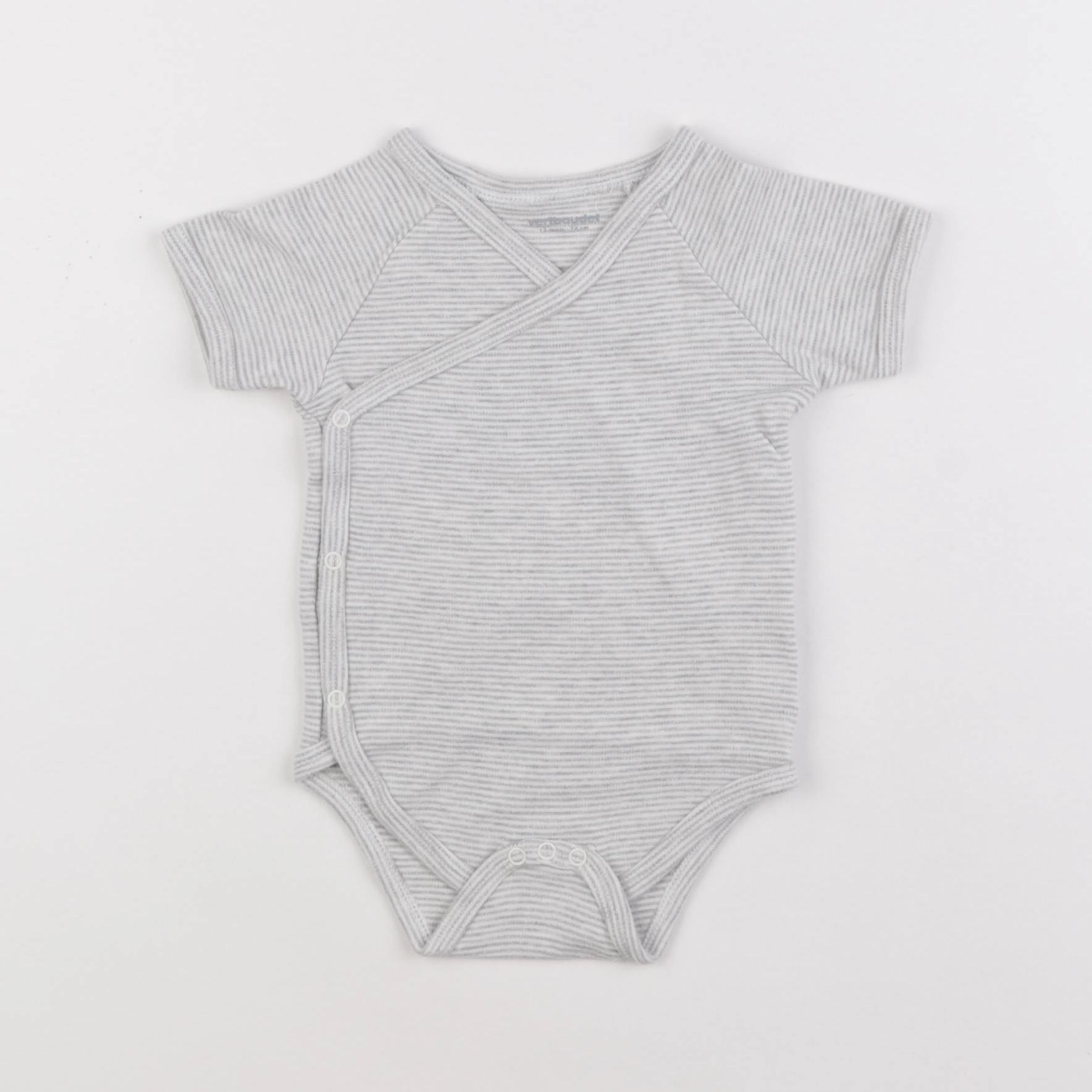 Vertbaudet - body gris - 12 mois