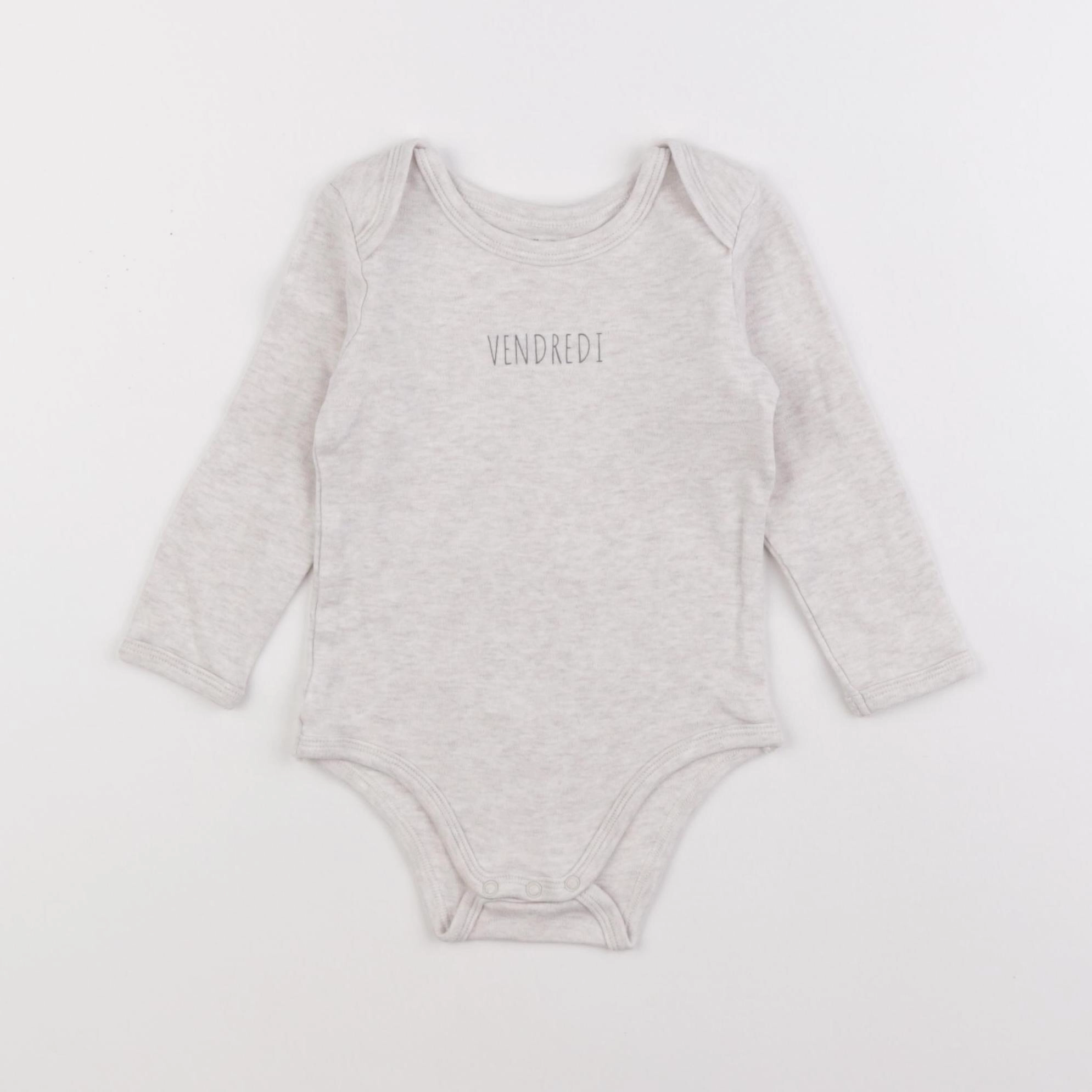 Vertbaudet - body beige - 24 mois