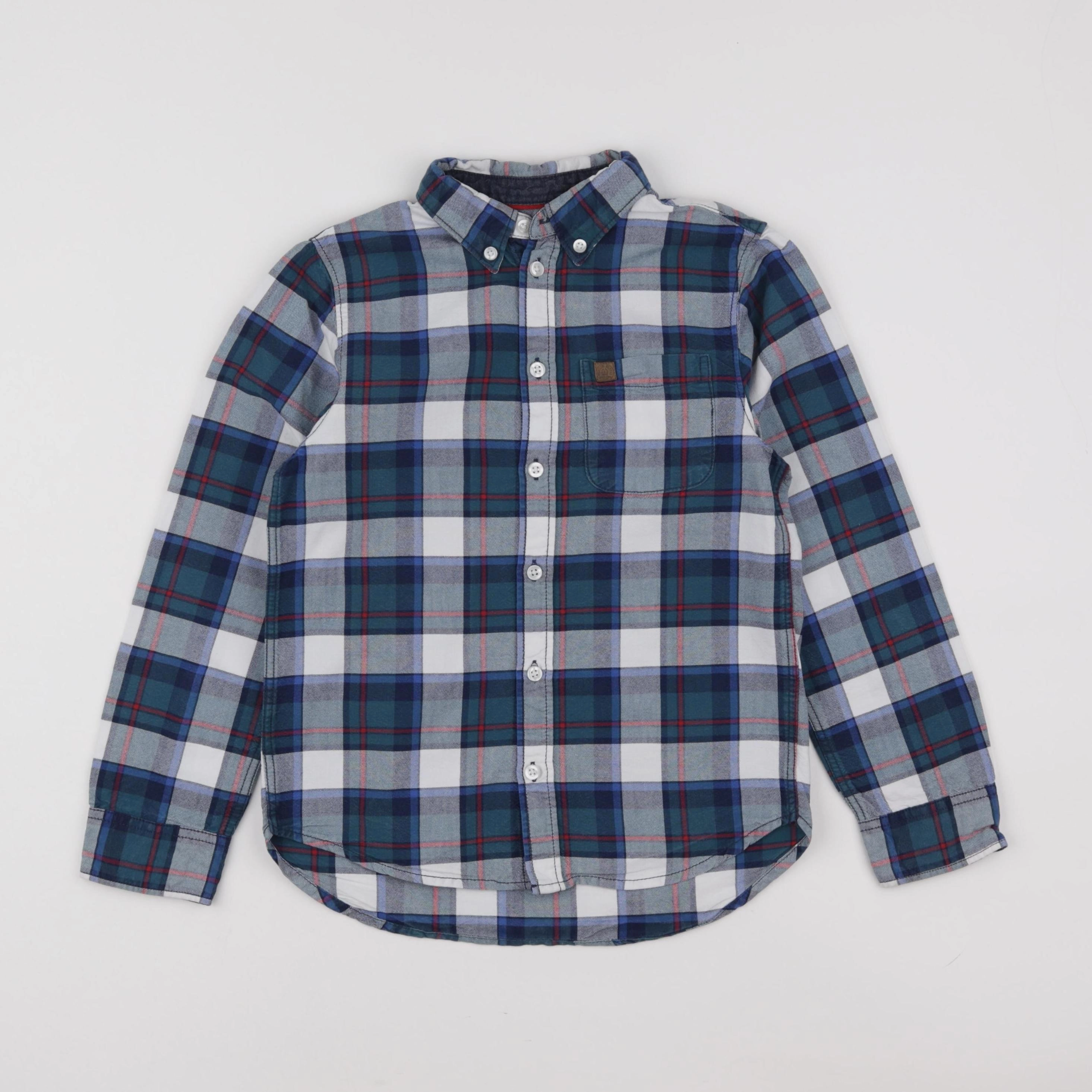 H&M - chemise bleu - 7/8 ans