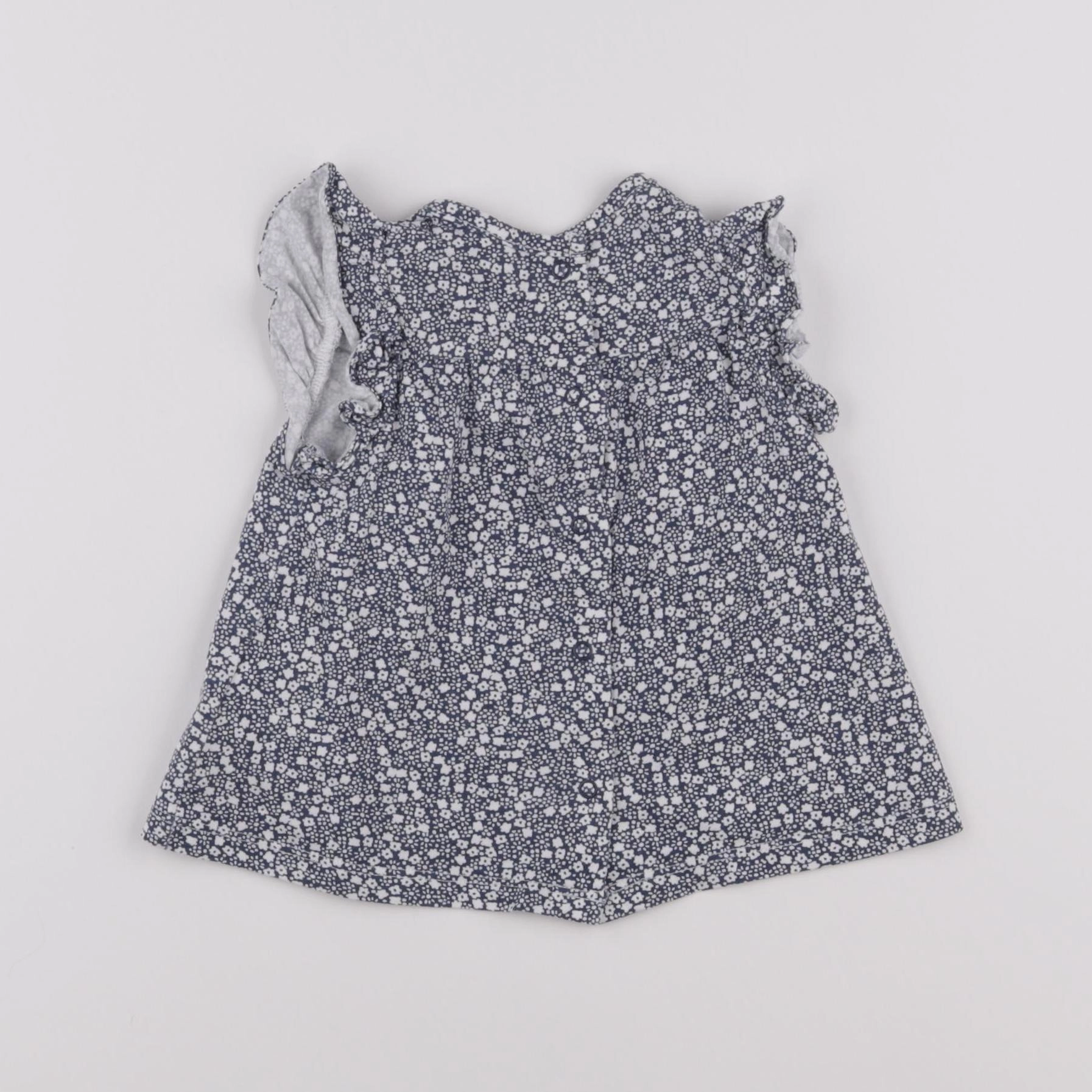 Vertbaudet - tee-shirt bleu - 12 mois