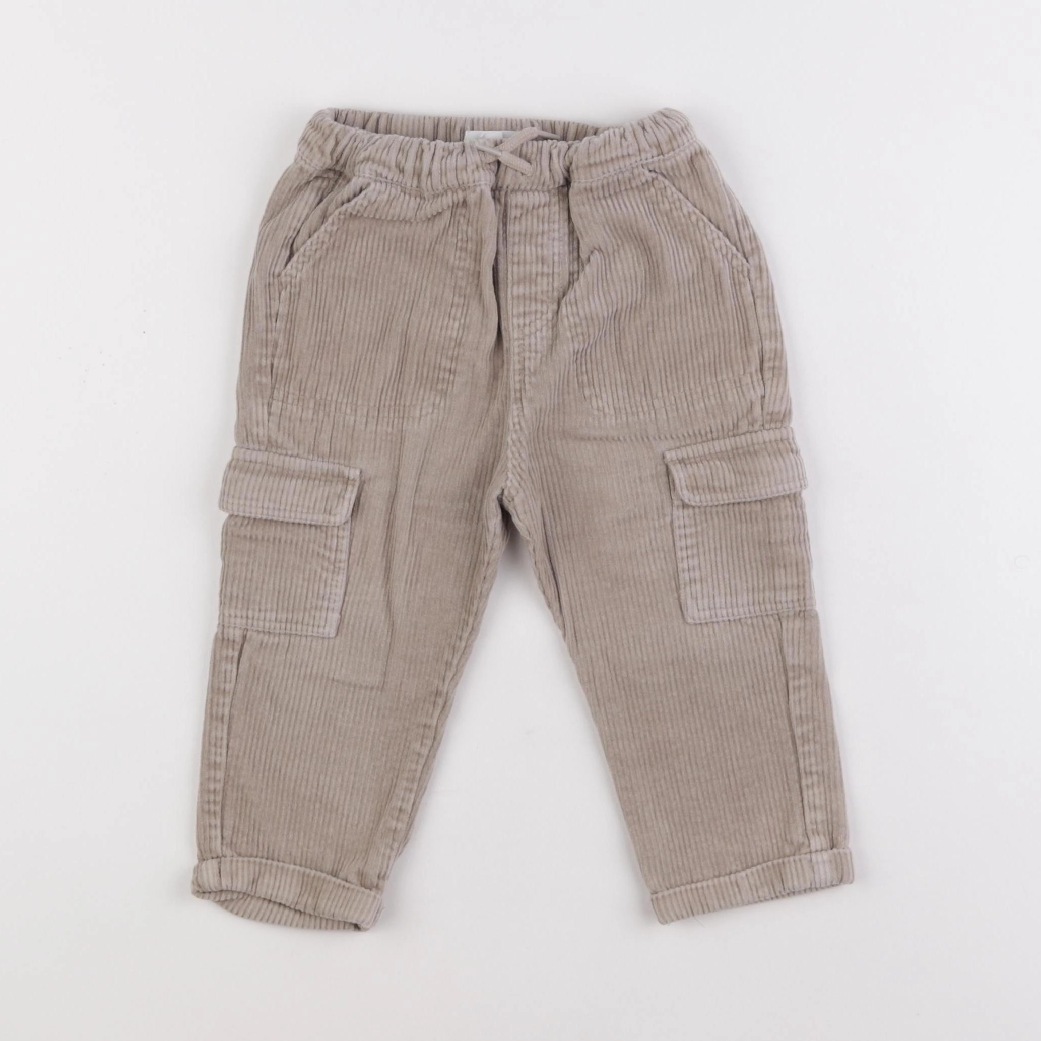Vertbaudet - pantalon beige - 18 mois