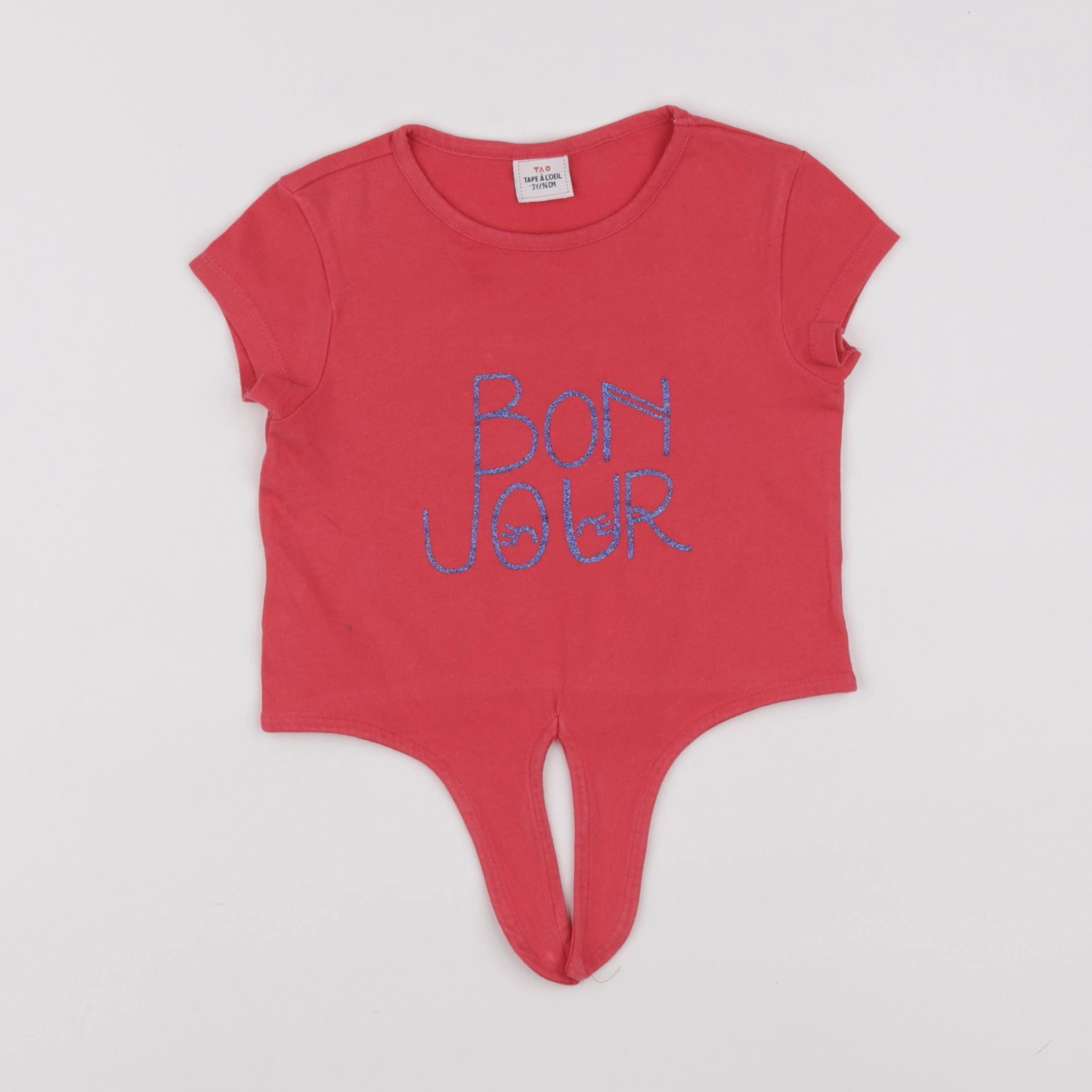 Tape à l'oeil - tee-shirt rouge - 3 ans