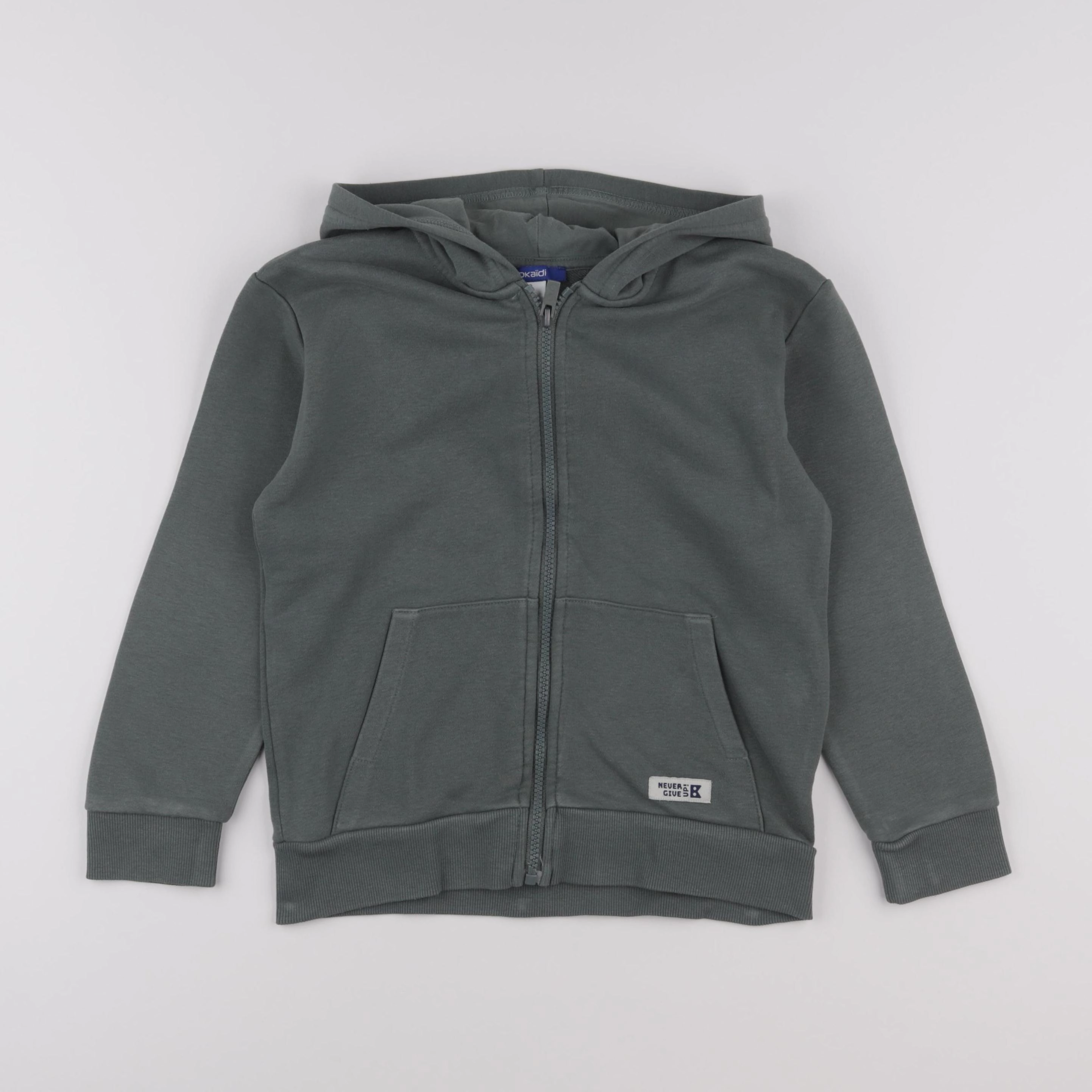 Okaidi - sweat vert - 8 ans