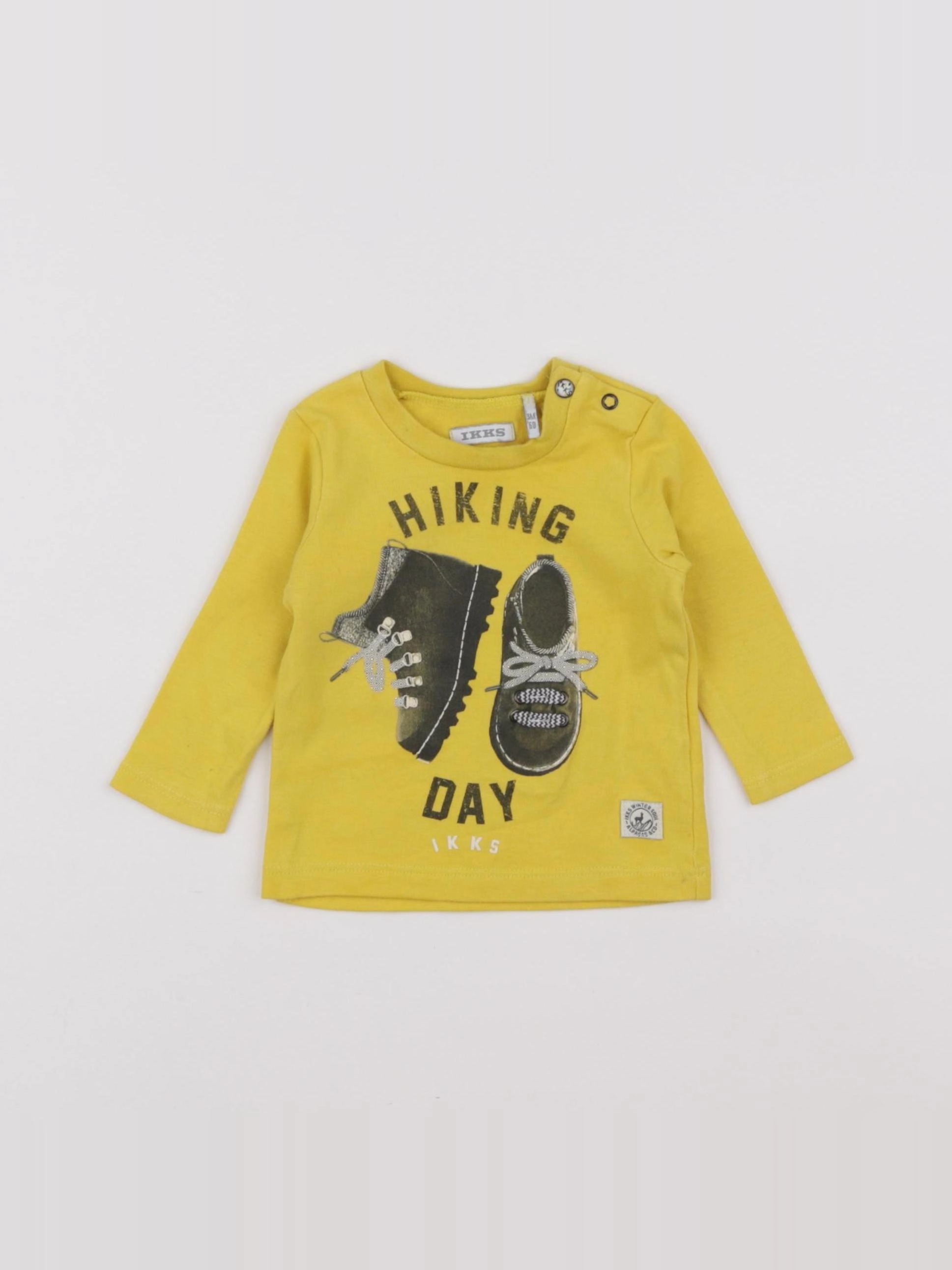 IKKS - tee-shirt jaune - 3 mois