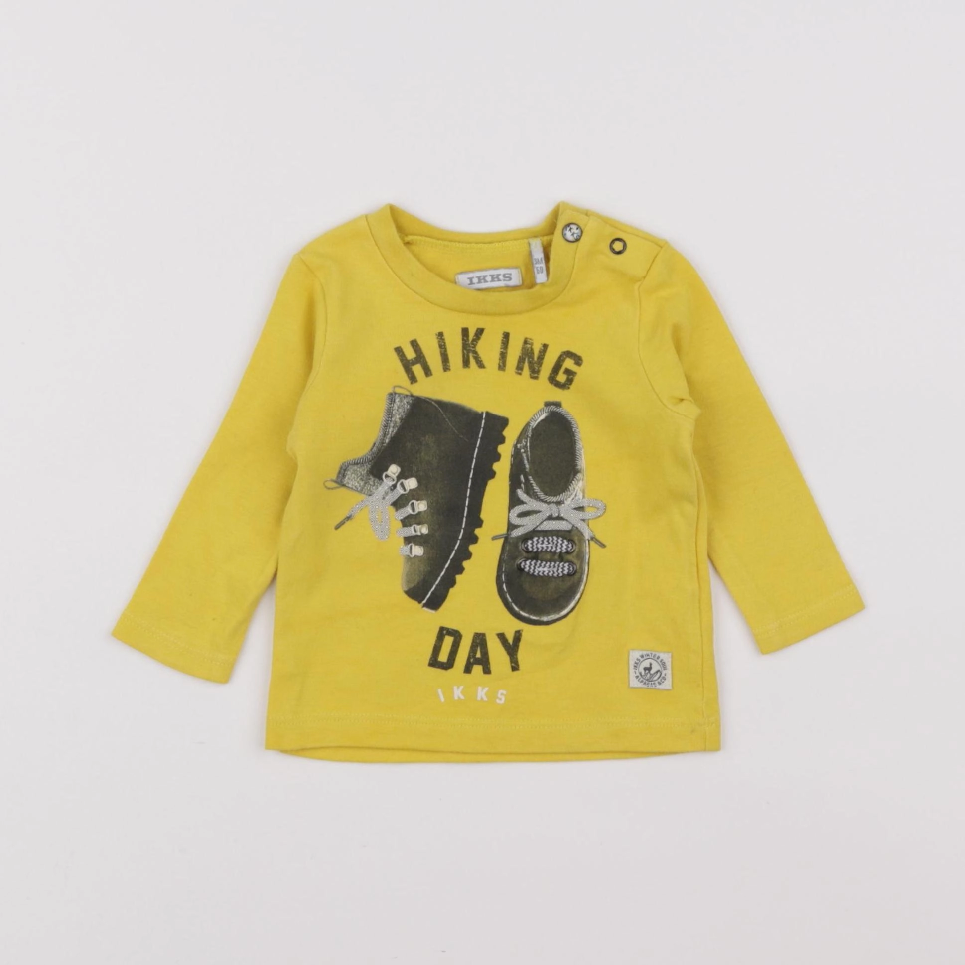 IKKS - tee-shirt jaune - 3 mois