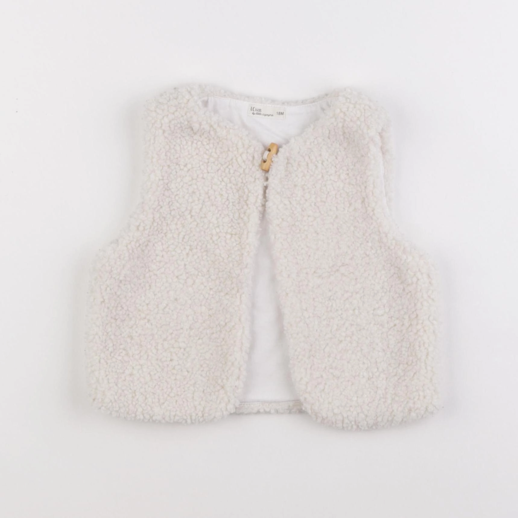 Little Cigogne - gilet beige - 18 mois