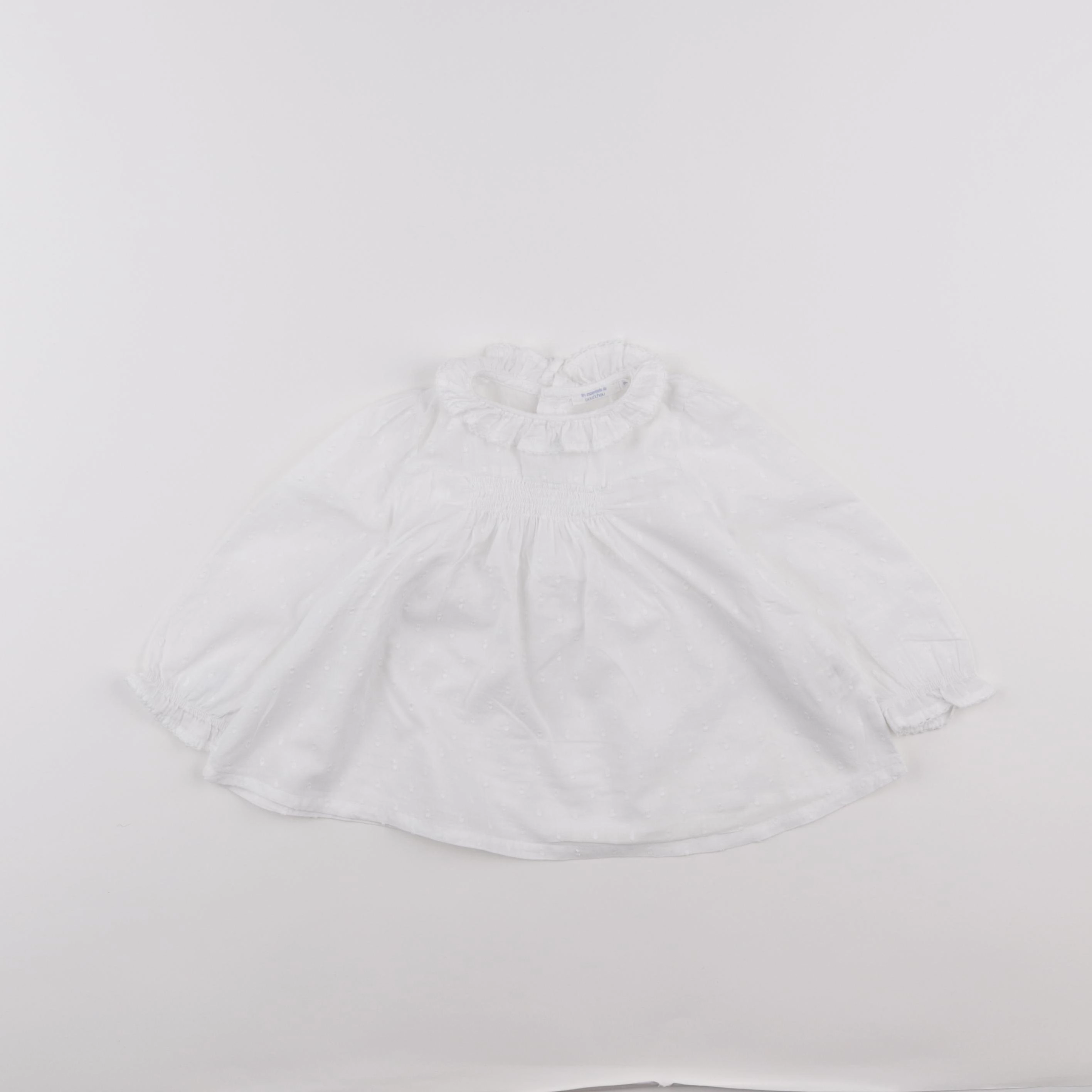 Boutchou - blouse blanc - 18 mois