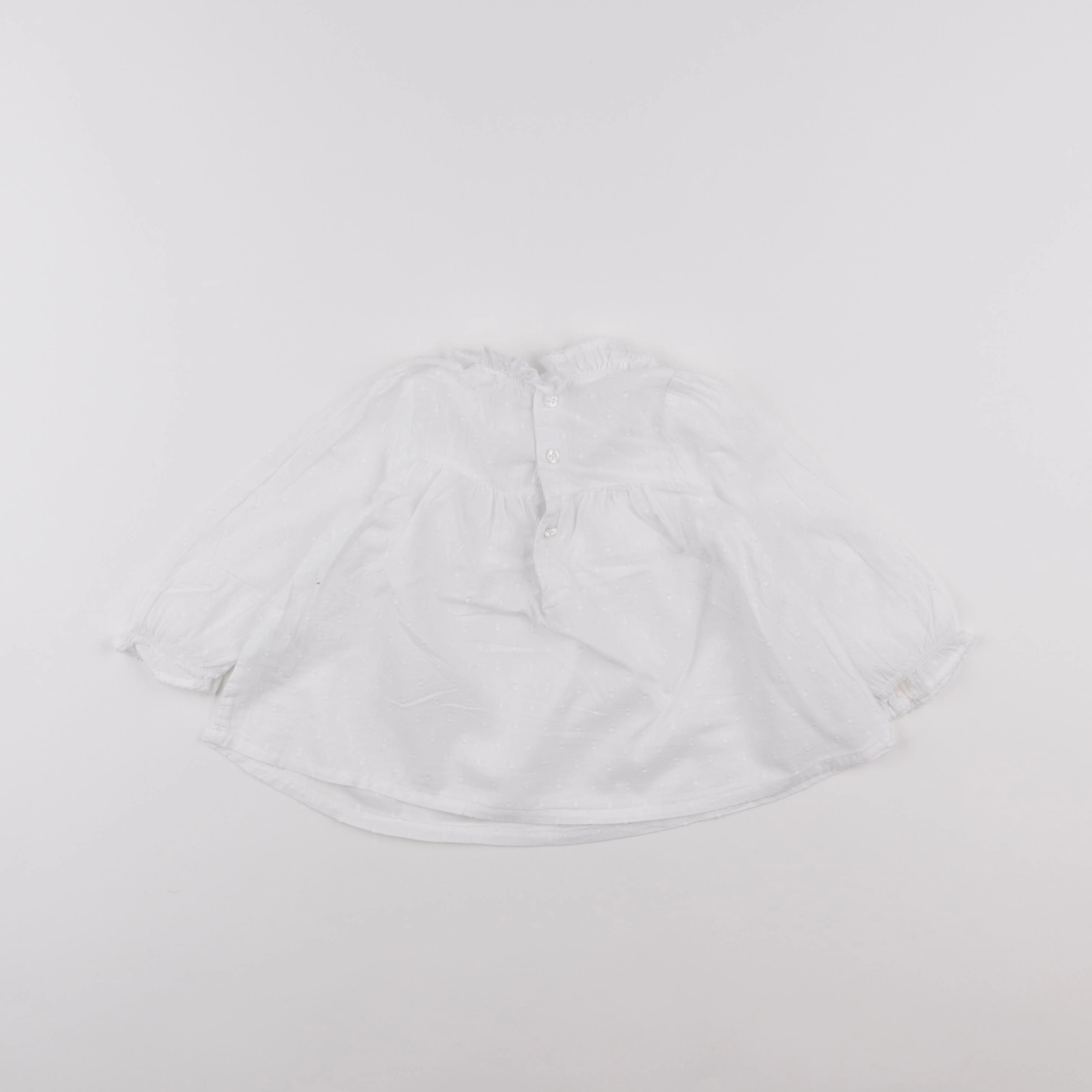 Boutchou - blouse blanc - 18 mois