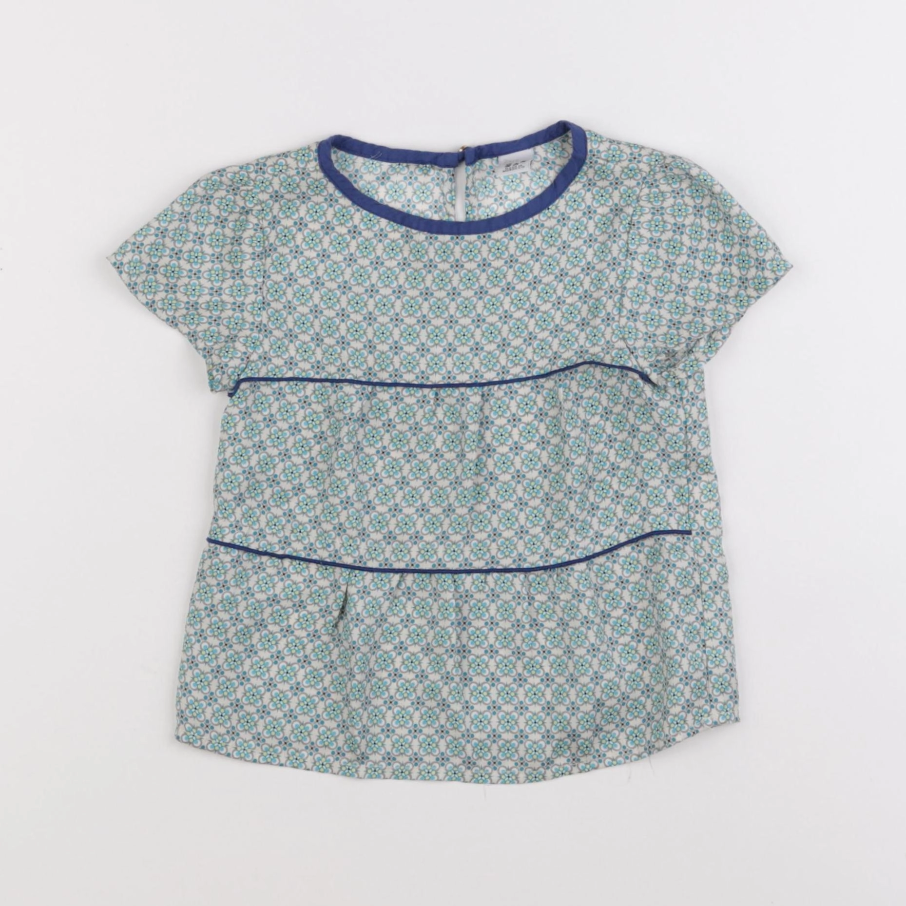 Zara - blouse vert - 2/3 ans