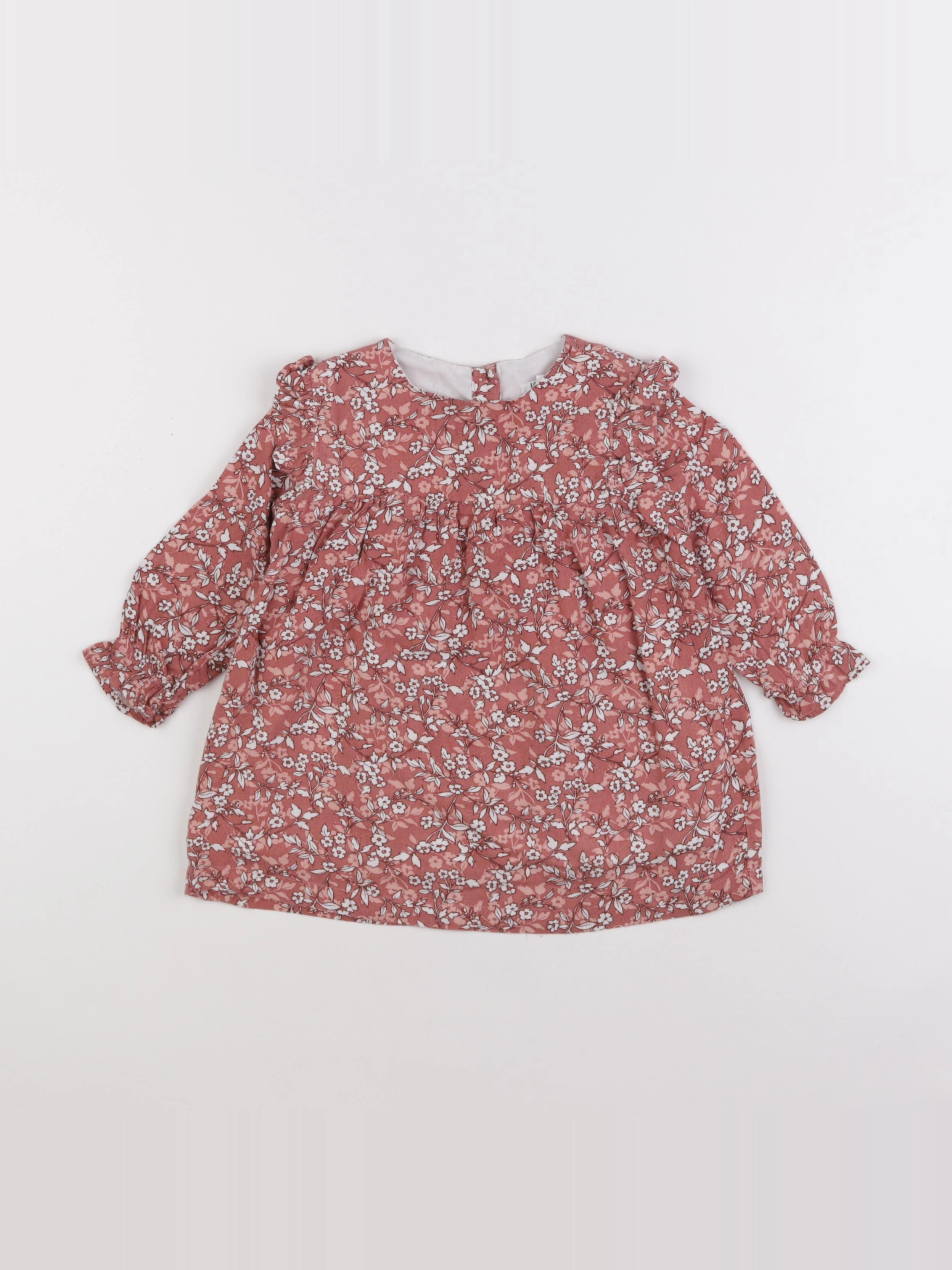 Little Cigogne - blouse rouge - 12 mois