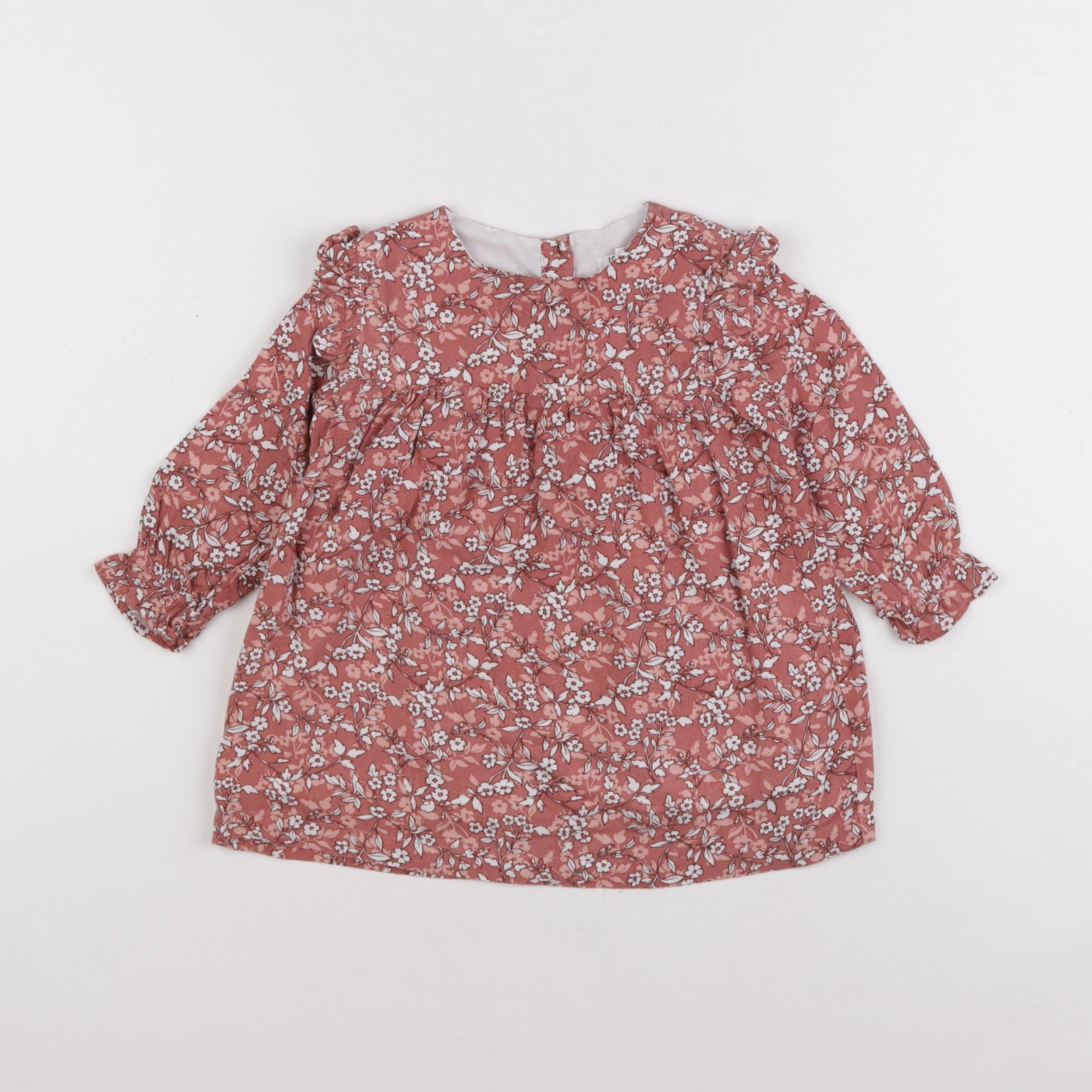 Little Cigogne - blouse rouge - 12 mois