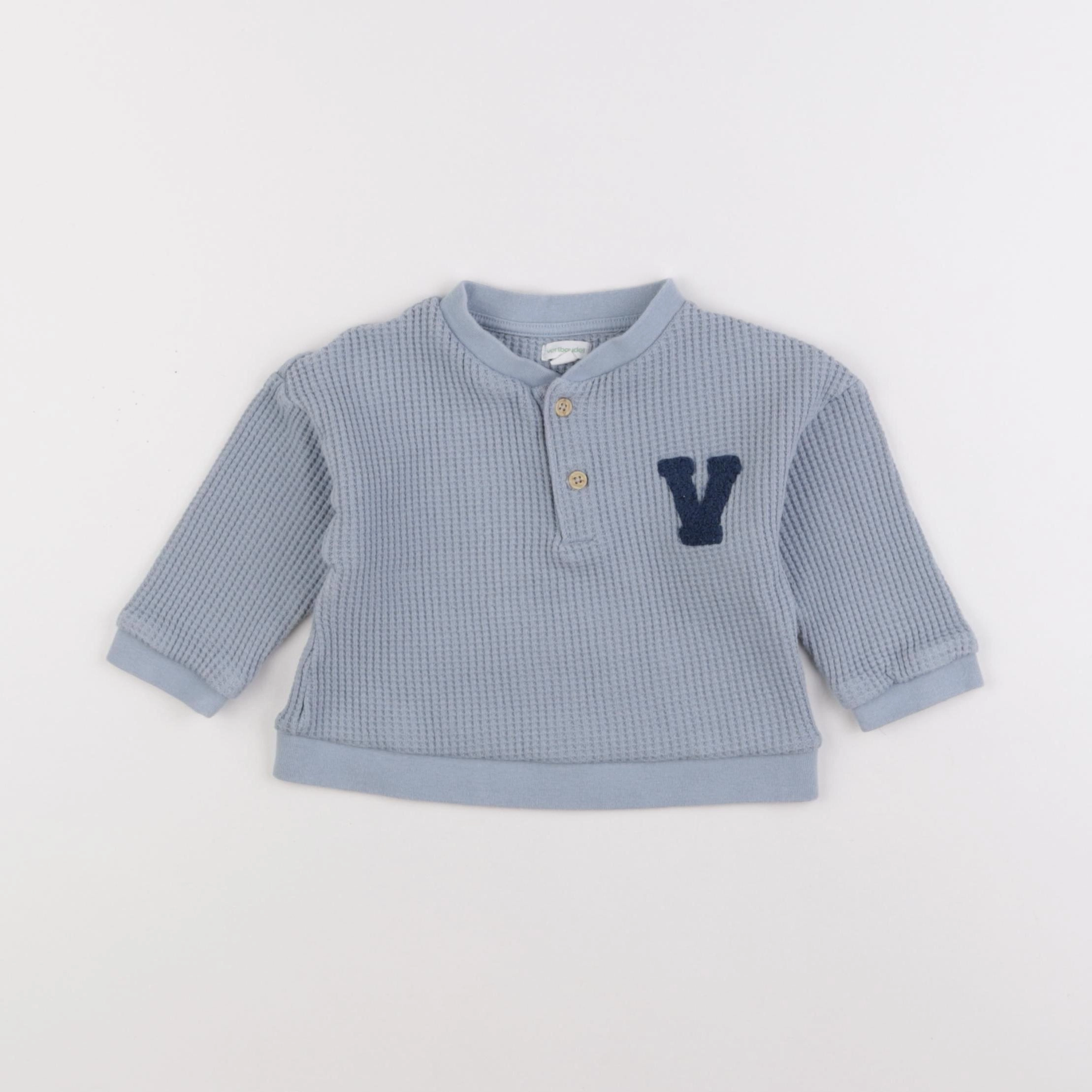 Vertbaudet - sweat bleu - 18 mois