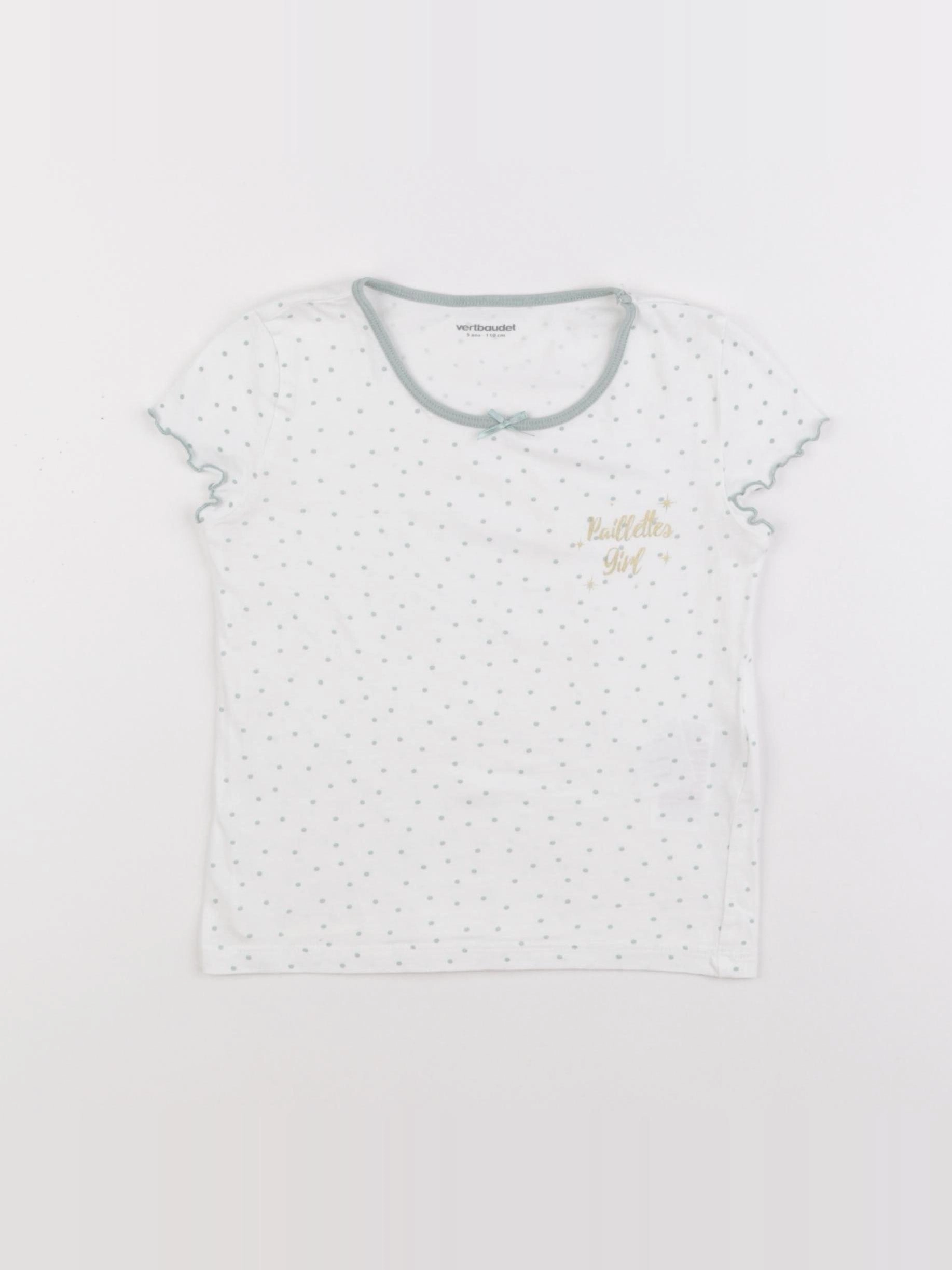 Vertbaudet - maillot de corps blanc - 5 ans