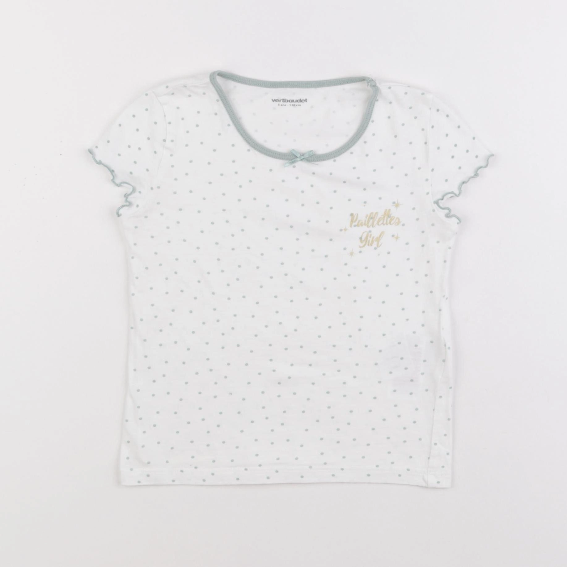 Vertbaudet - maillot de corps blanc - 5 ans