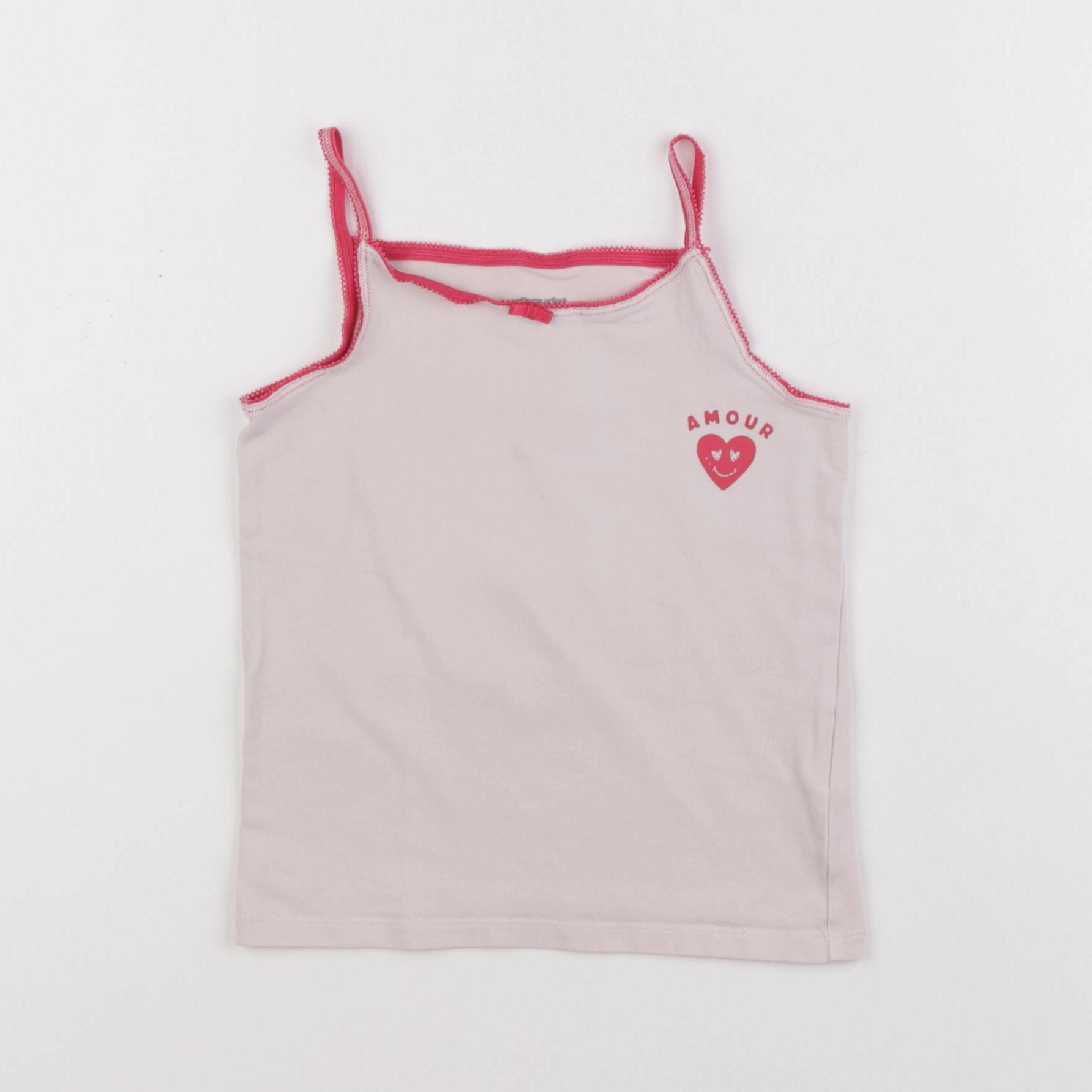 Vertbaudet - maillot de corps rose - 6 ans