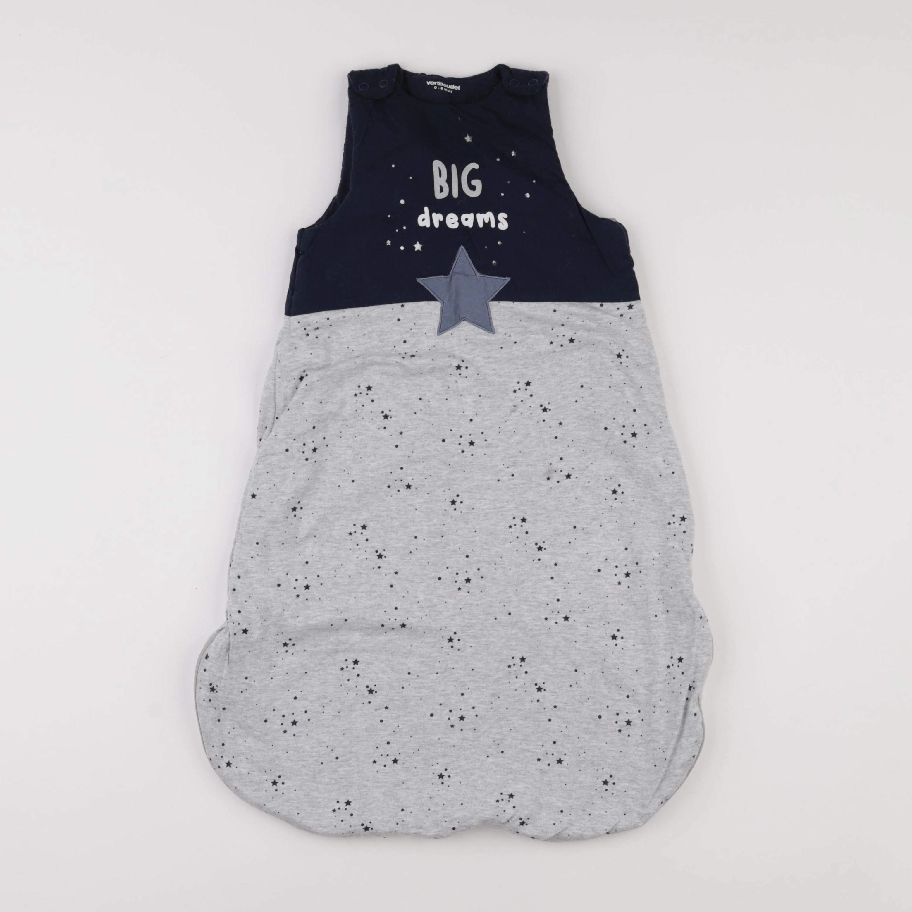 Vertbaudet - gigoteuse TOG 2 bleu, gris - 0/6 mois