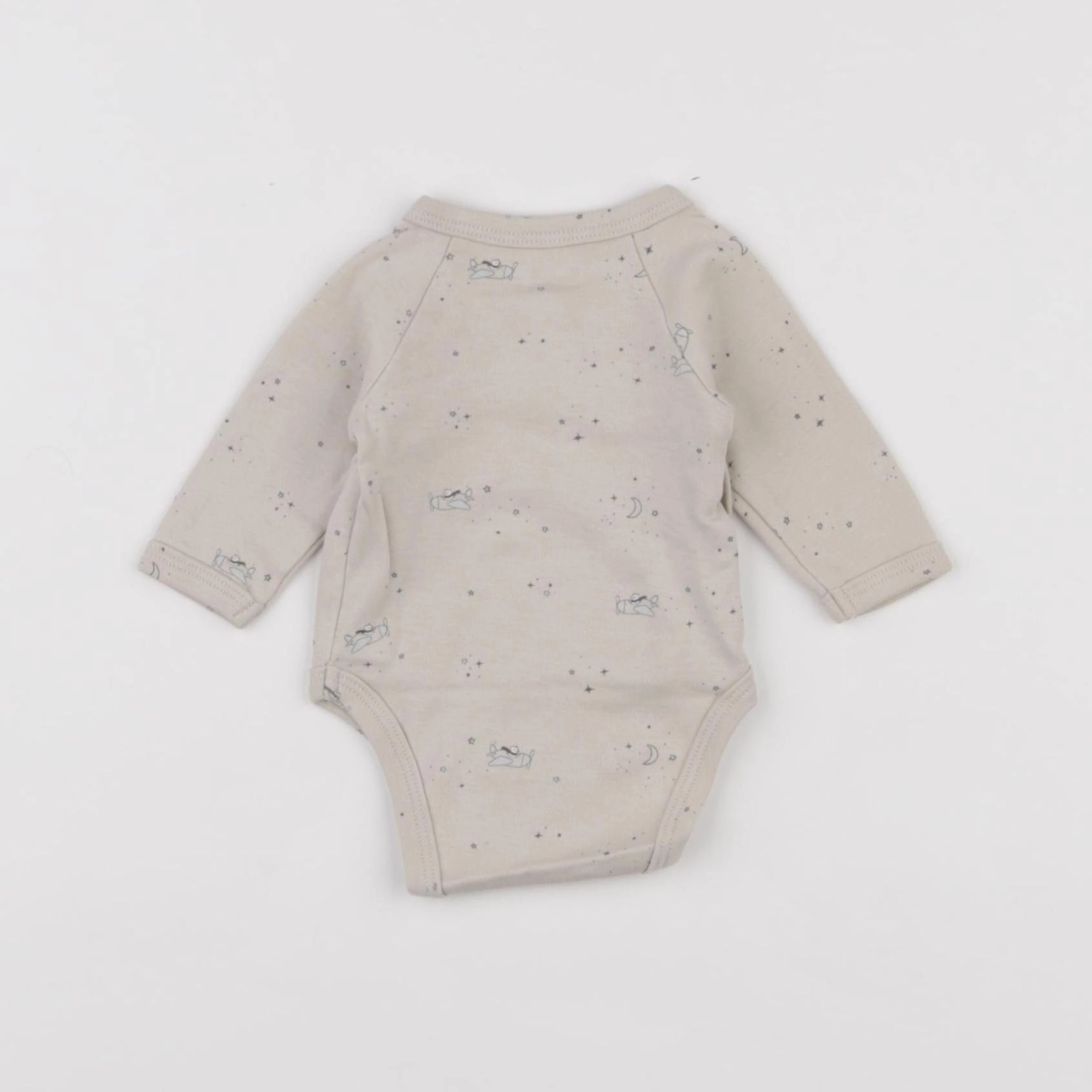 Vertbaudet - body beige - 0 mois