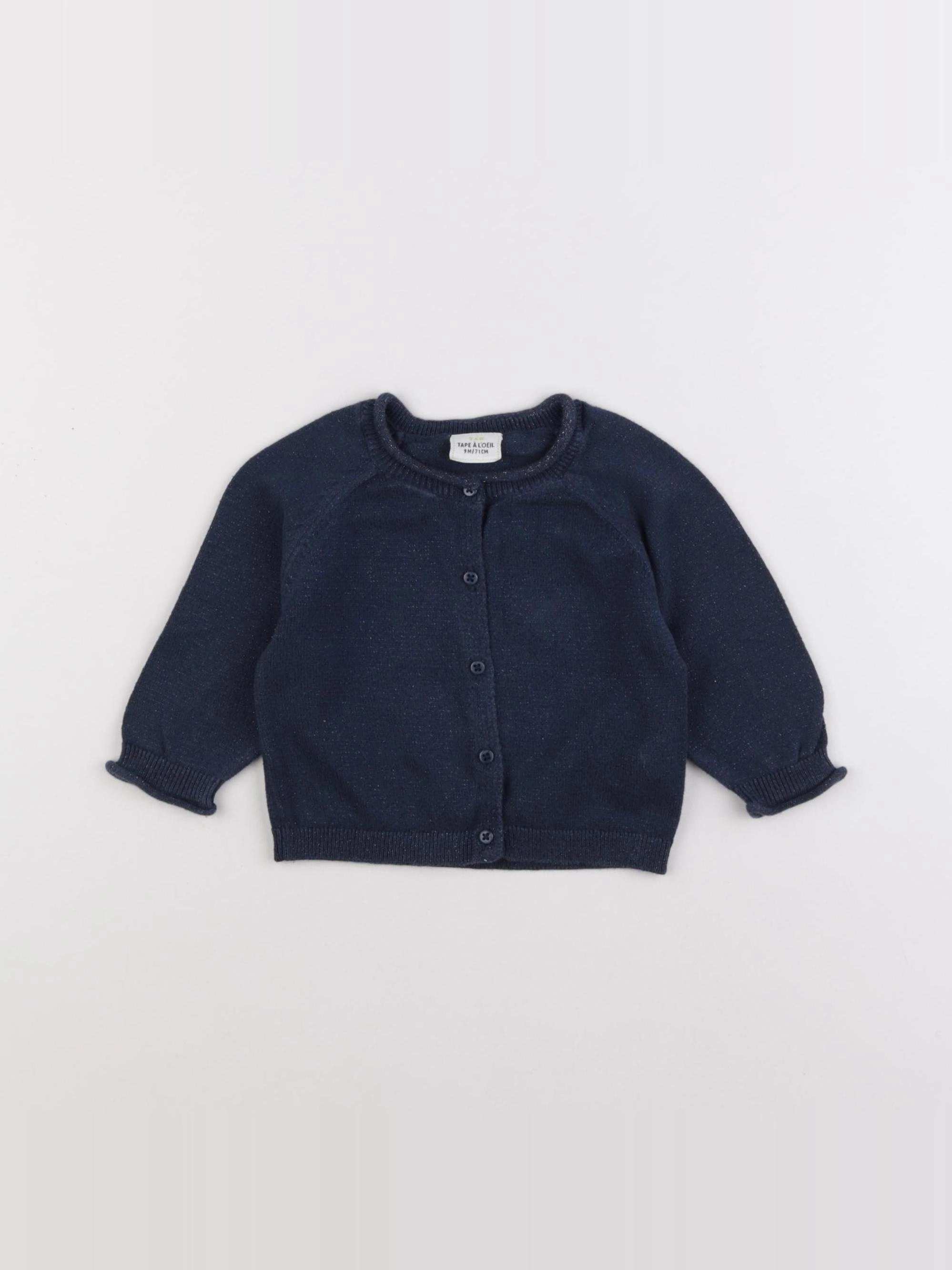 Tape à l'oeil - gilet bleu - 9 mois