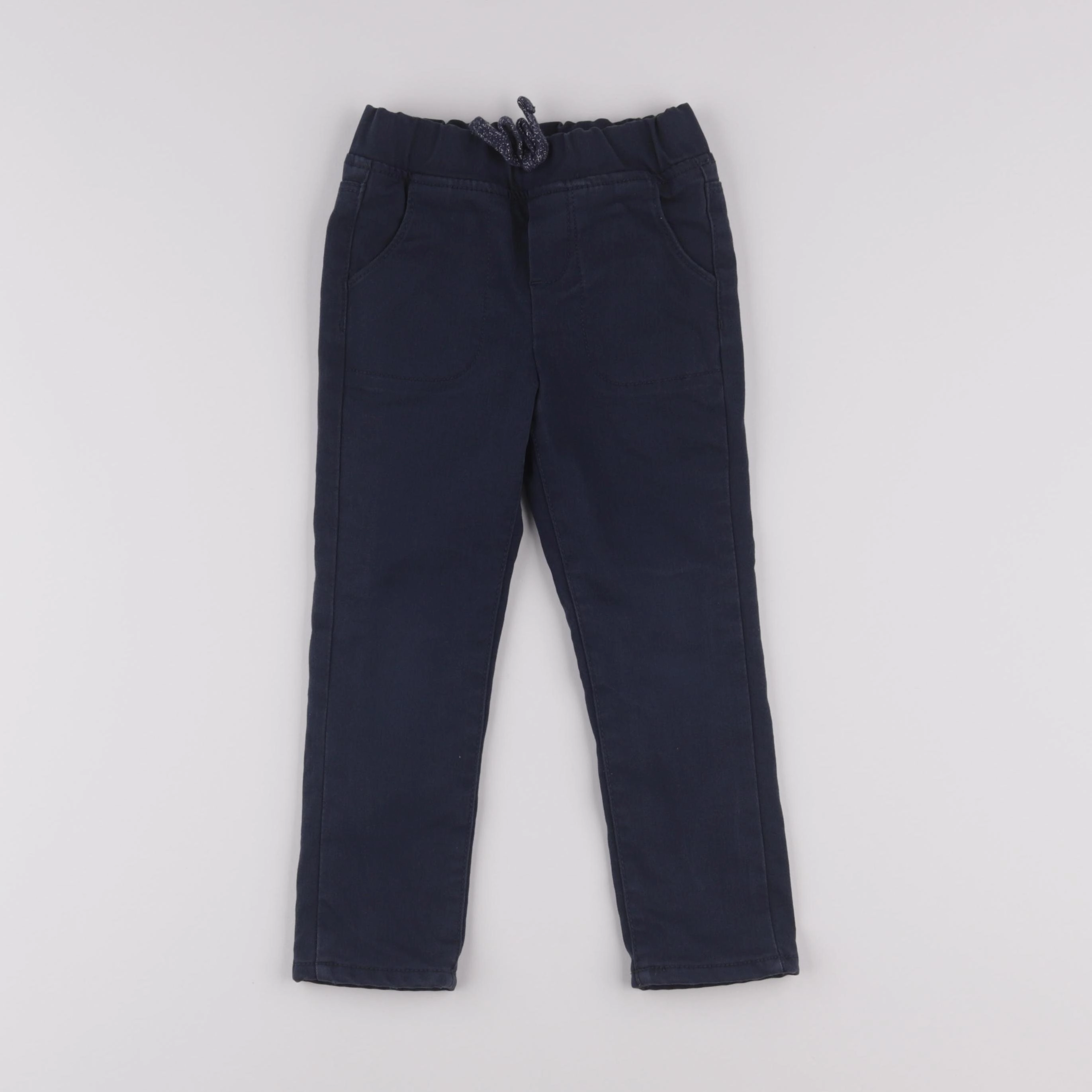 Vertbaudet - pantalon doublé bleu - 4 ans