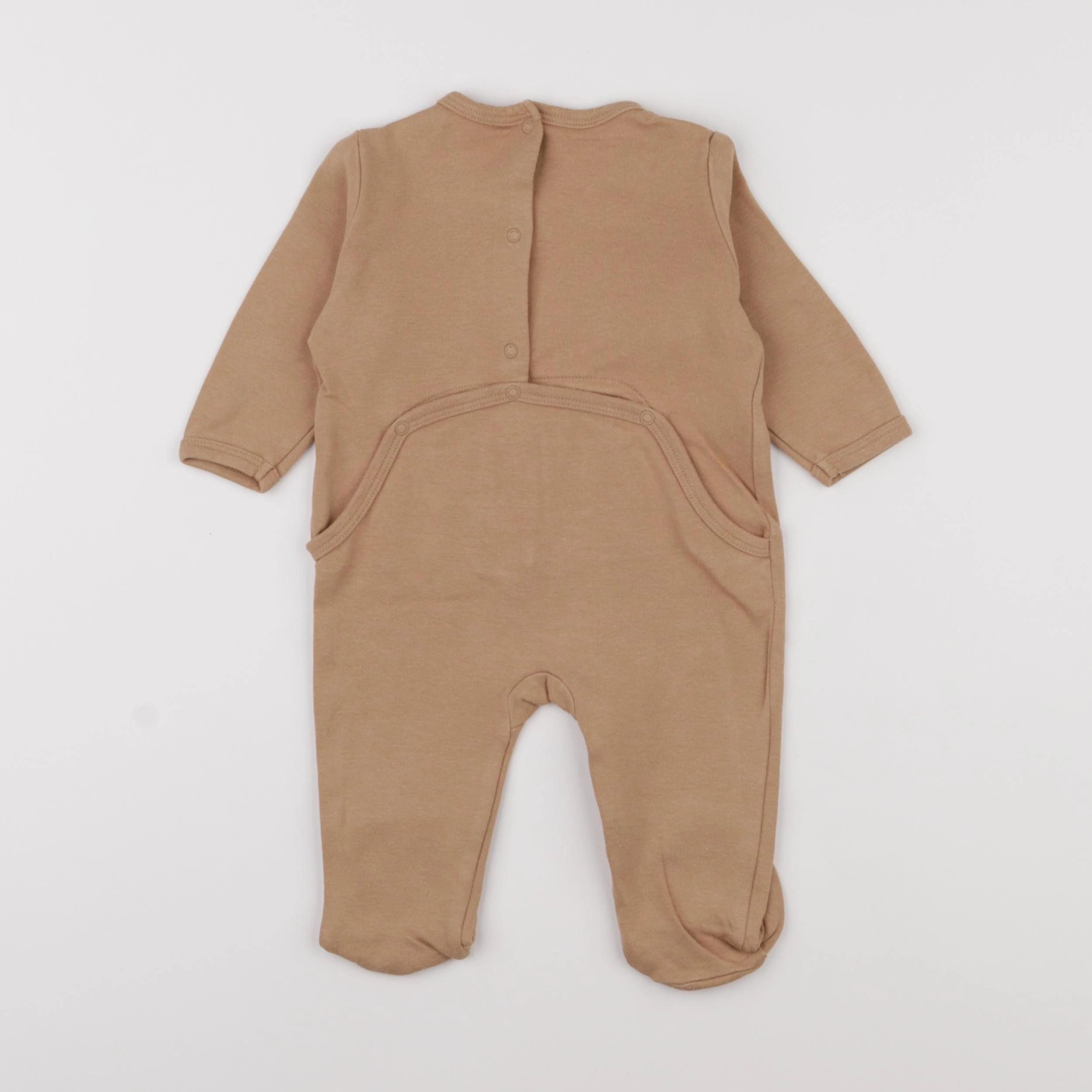 Vertbaudet - pyjama coton marron - 6 mois