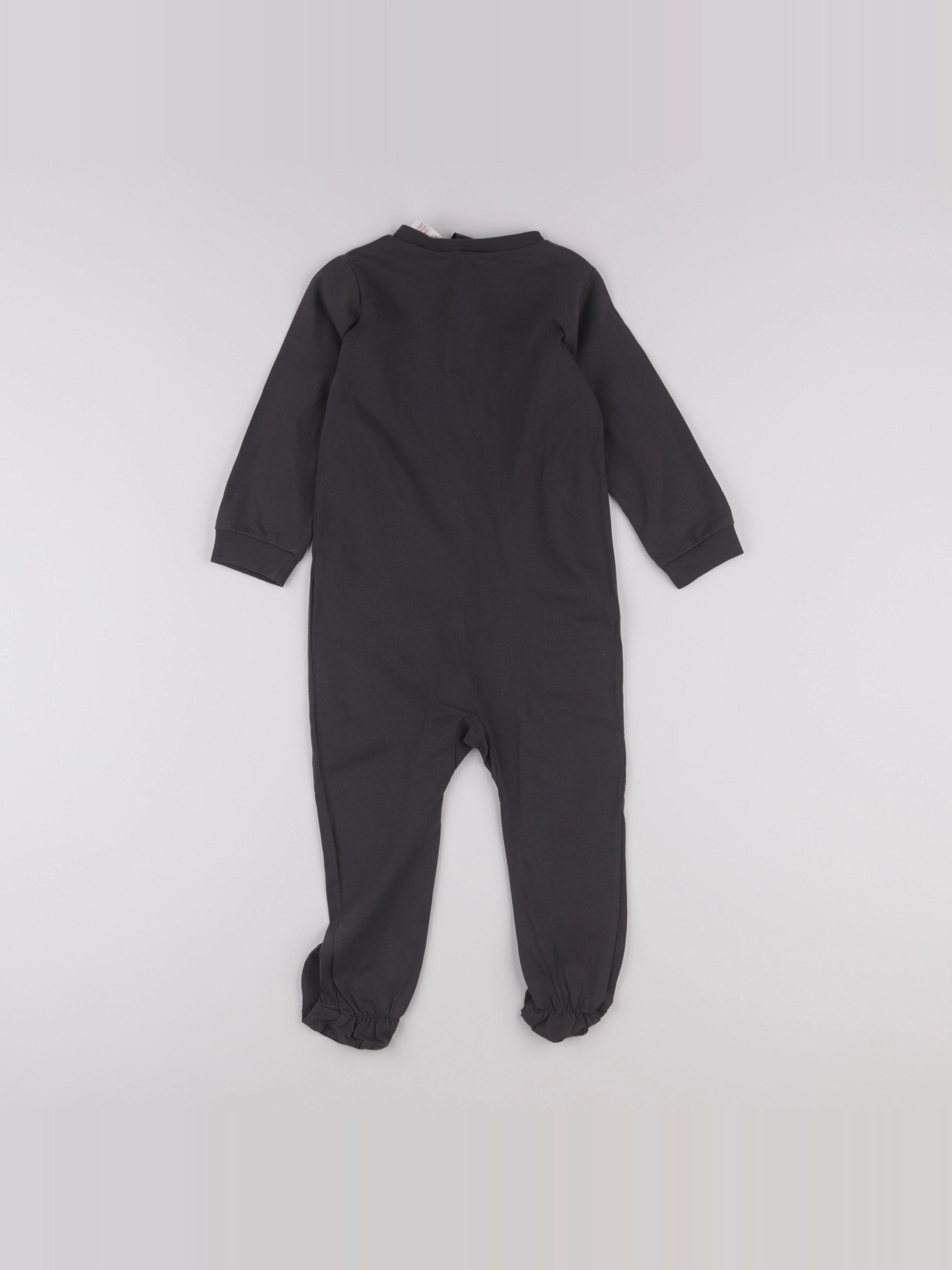 H&M - pyjama coton gris - 18/24 mois